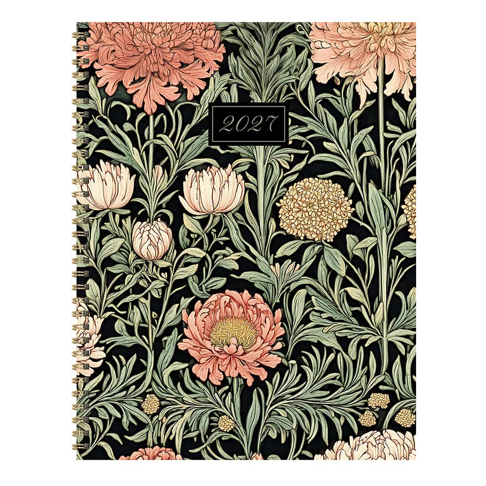 2027 Formal Flowers Large Weekly Monthly Planner