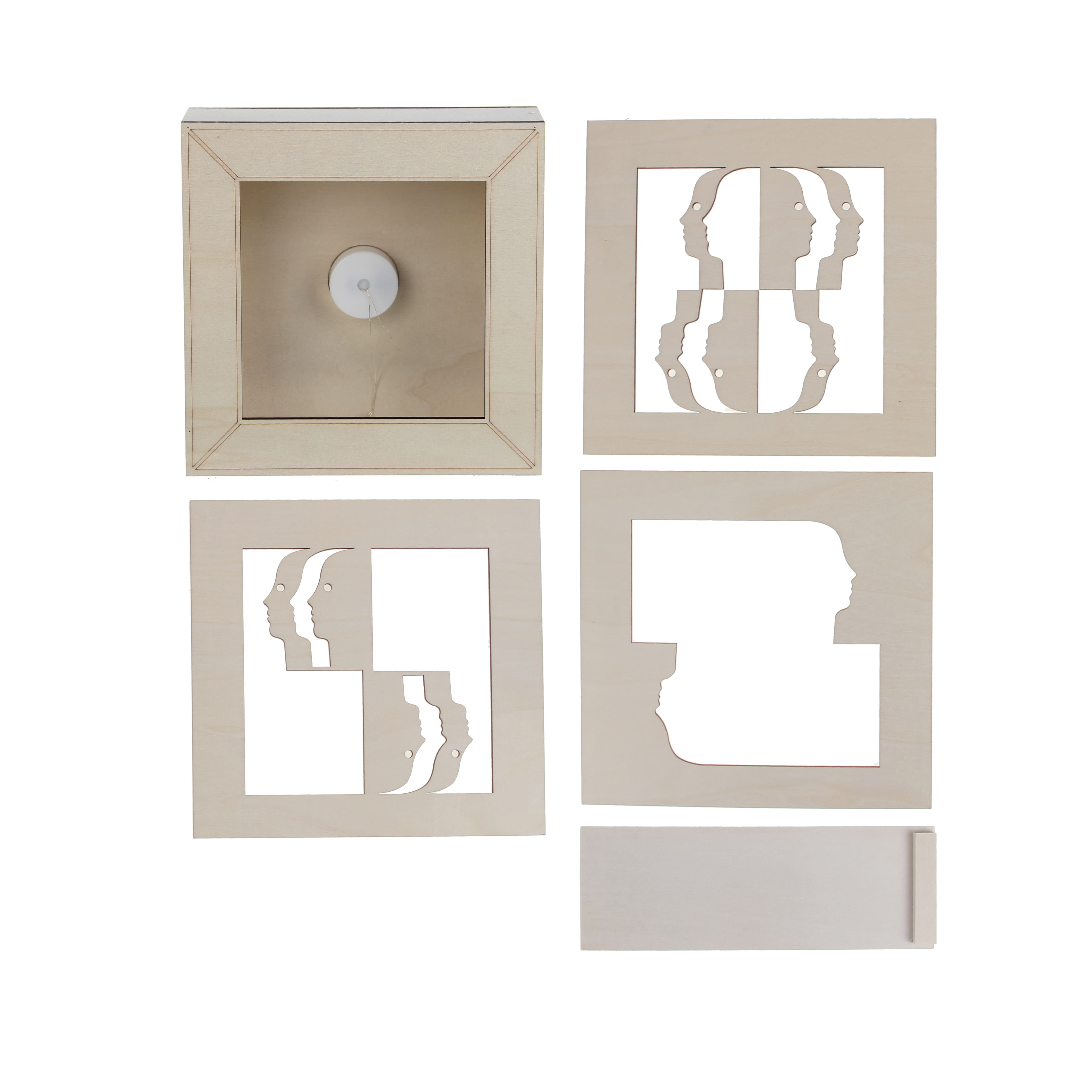 Jonathan Adler x Michaels 7" Atlas Faces DIY LED Shadow Box Décor