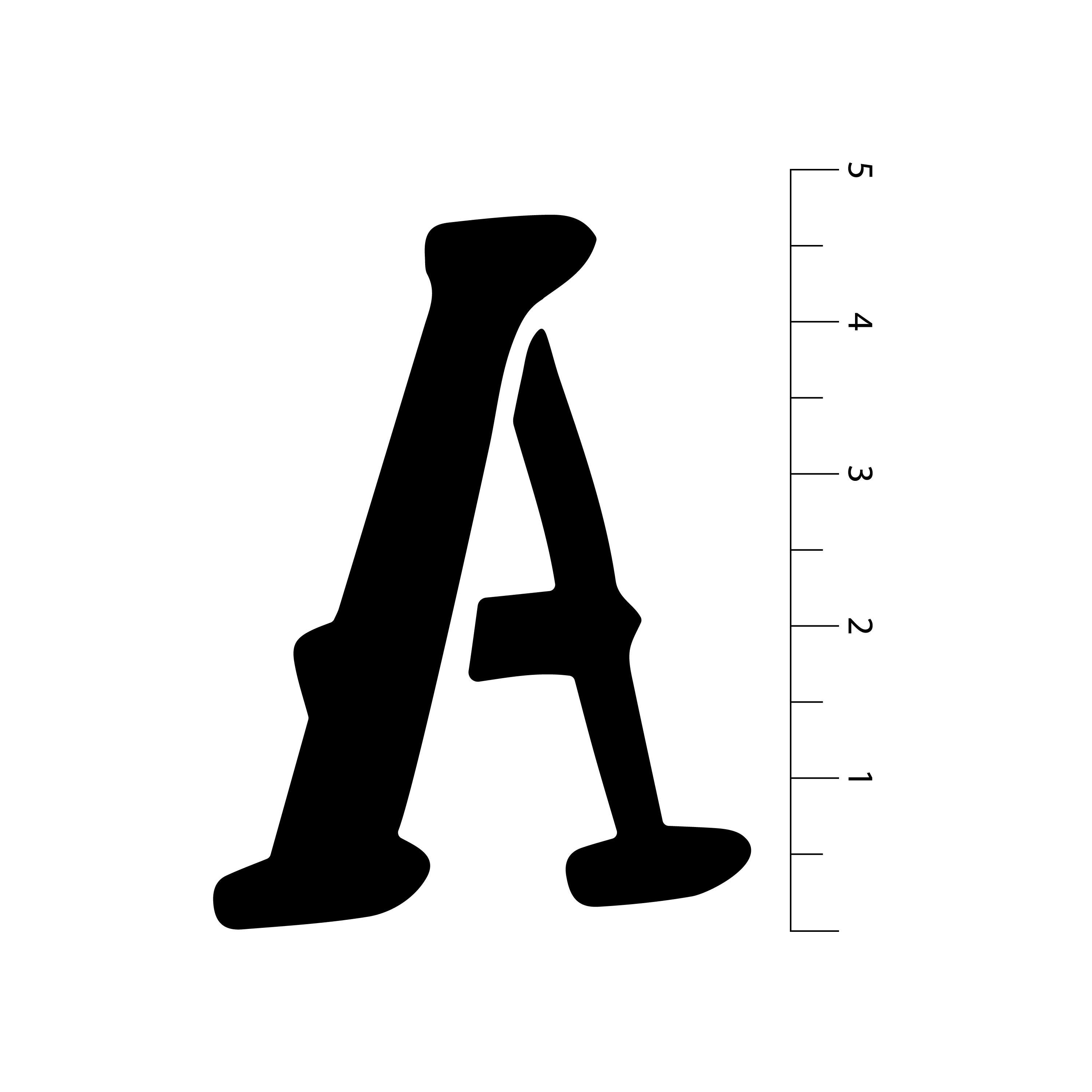 Alphabet Handlettered Serif Stencils, 12" x 12" by Craft Smart®