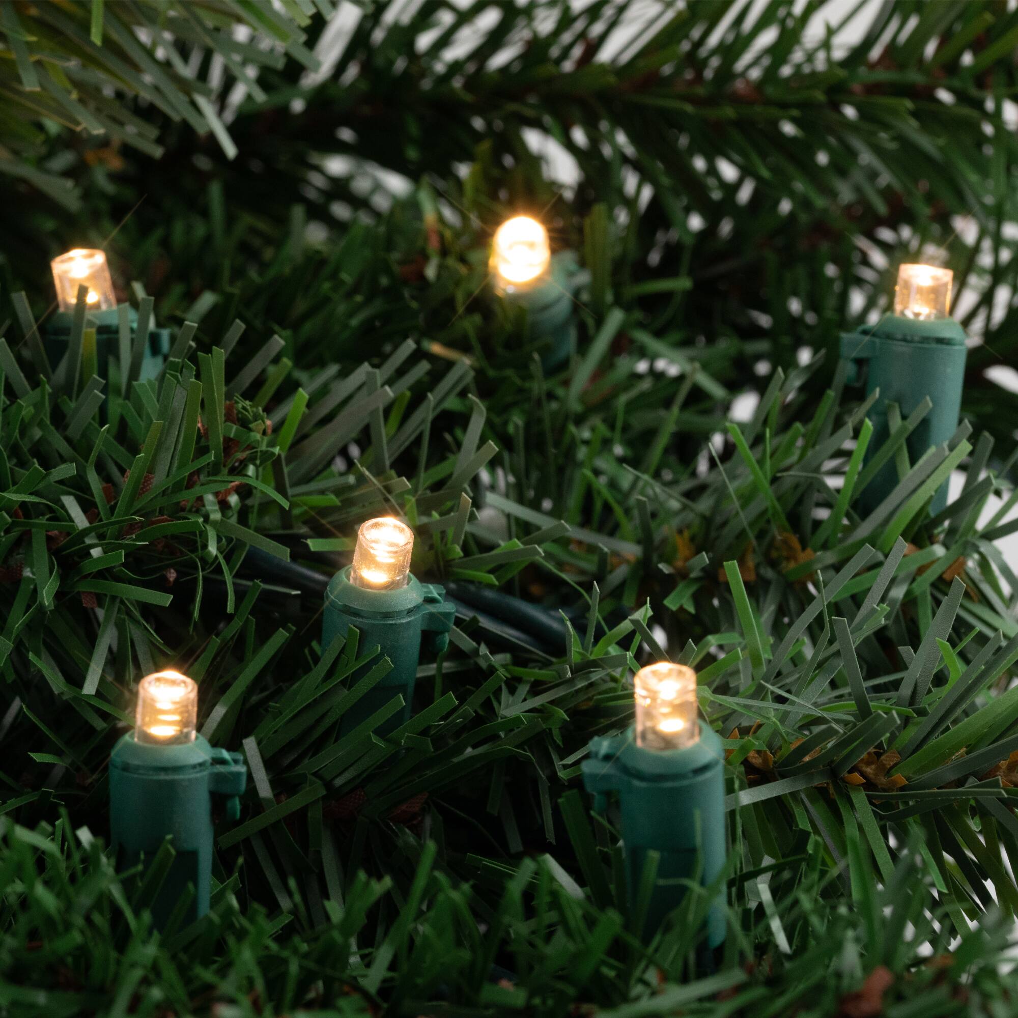300ct. Warm White LED Wide Angle Christmas String Lights