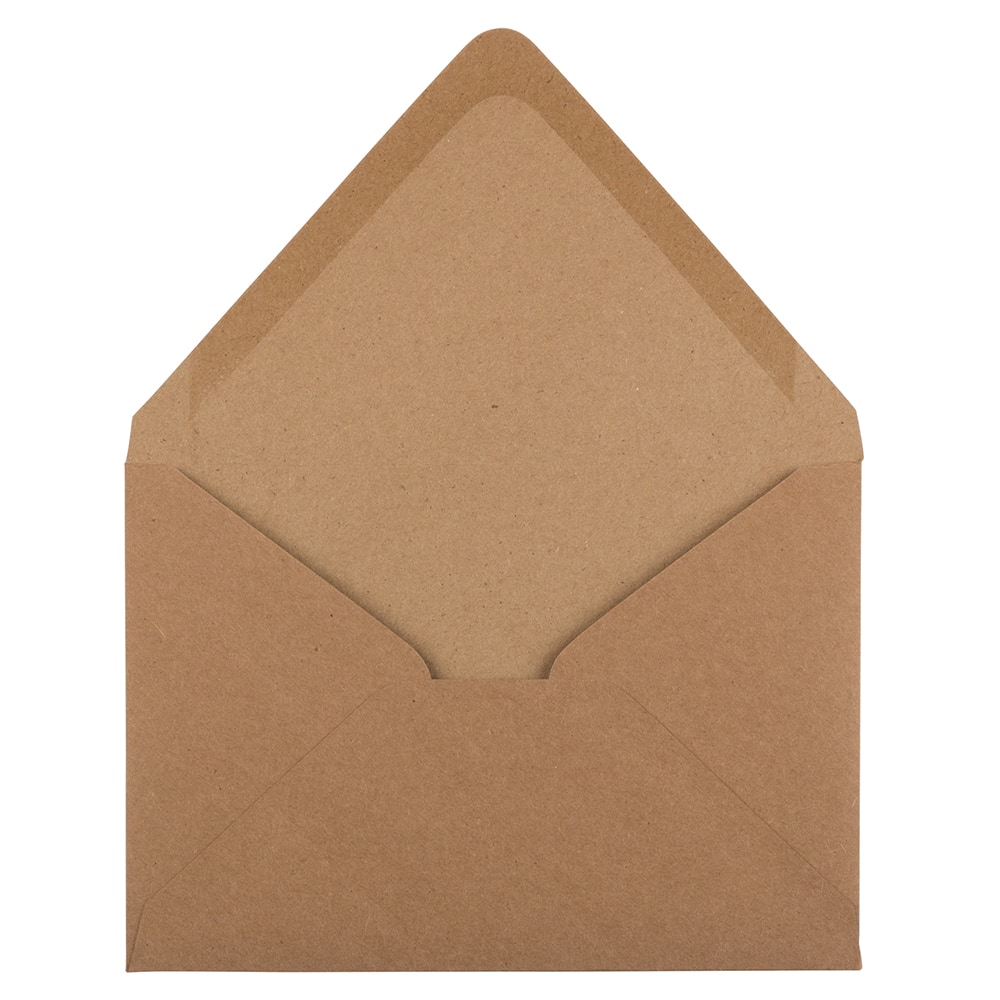 JAM Paper A7 Brown Kraft Paper Bag Invitation Envelopes, 100ct.