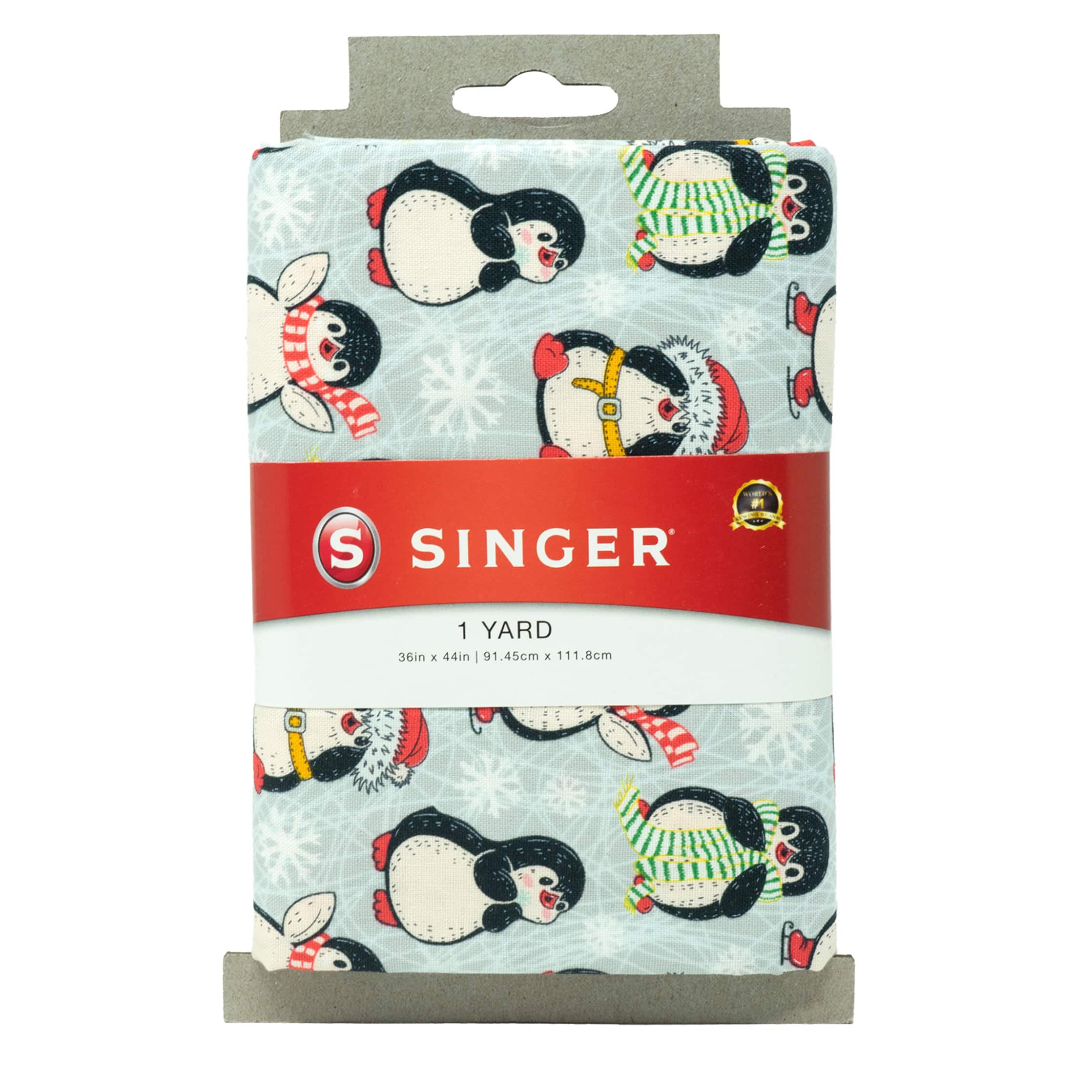 SINGER 1yd. Penguins Print Cotton Fabric