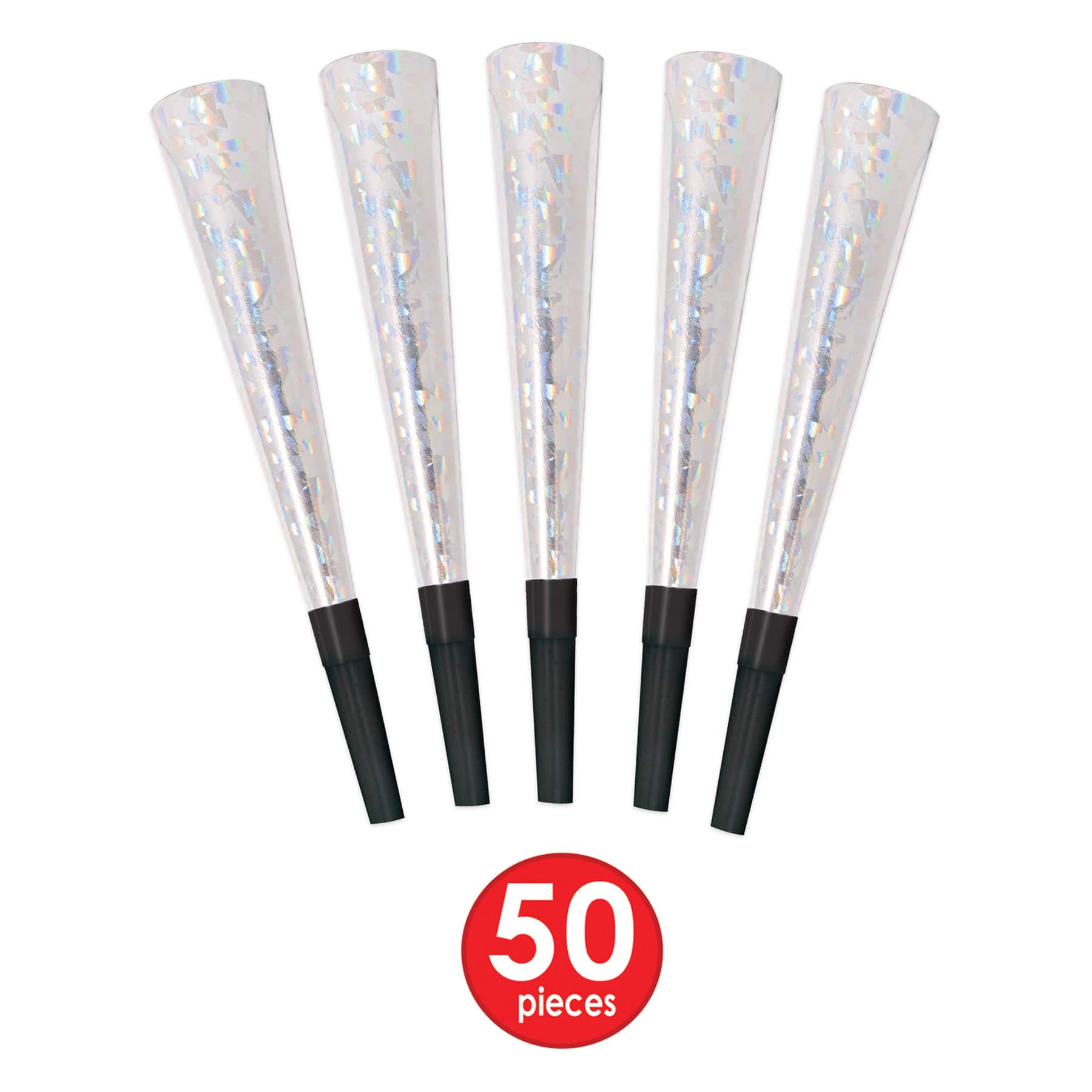 Beistle Black & Silver New Year Swingin' Party Favor Kit for 50
