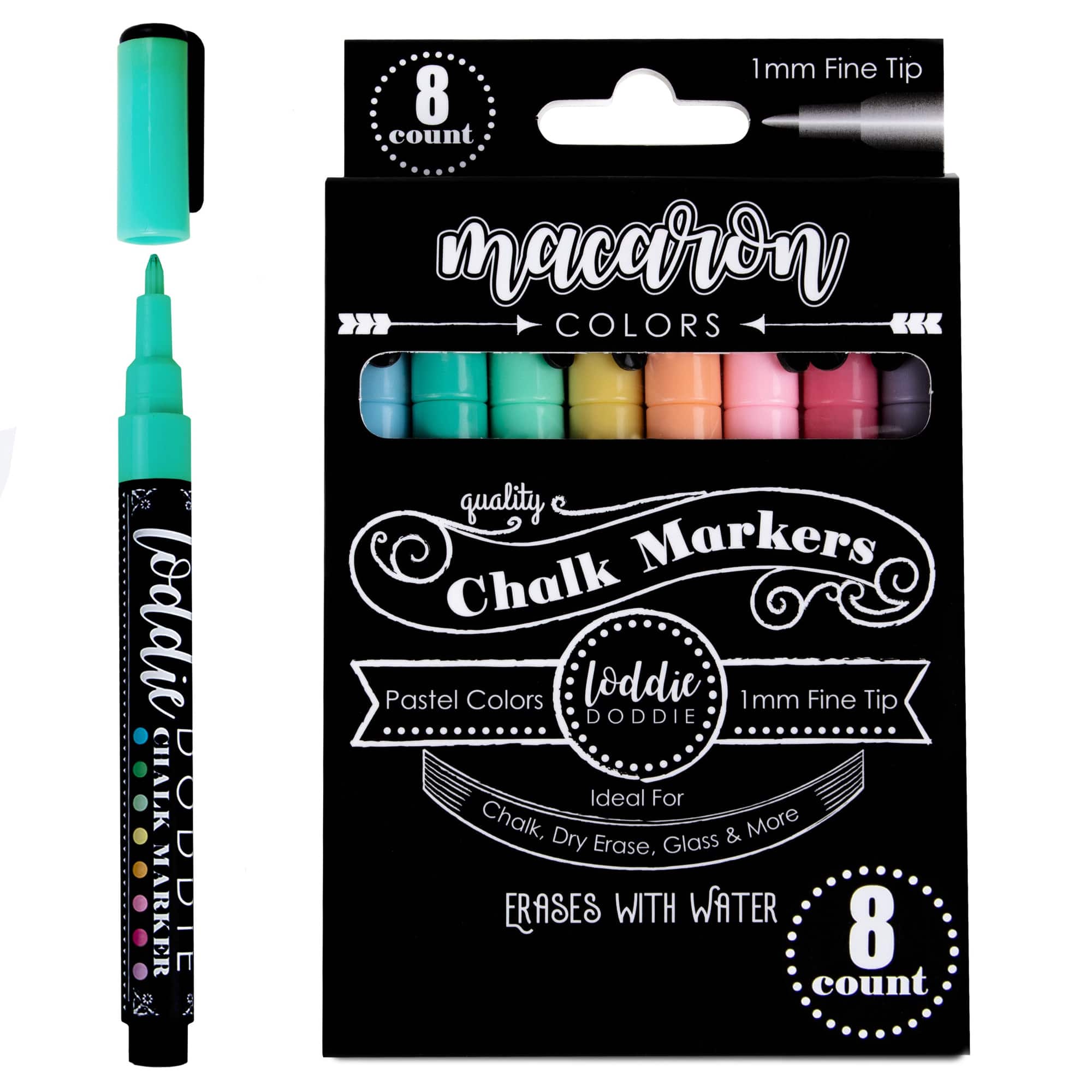 Loddie Doddie 1mm 8 Color Chalk Marker Set