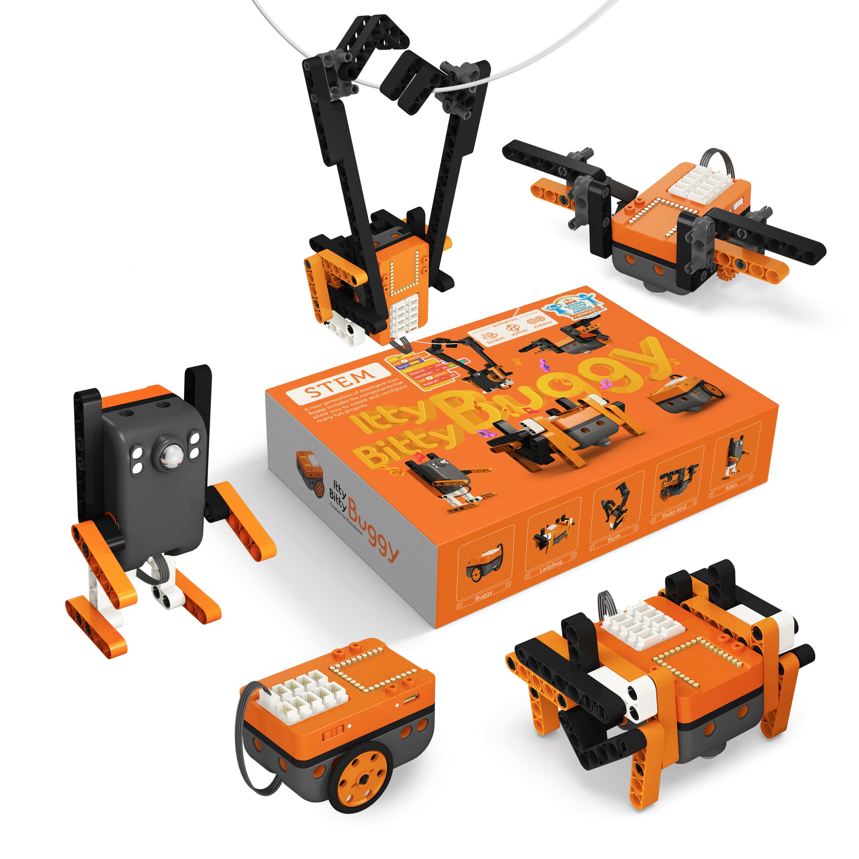 Microduino Itty Bitty Buggy DIY 5-in-1 Programmable Robot Toy 