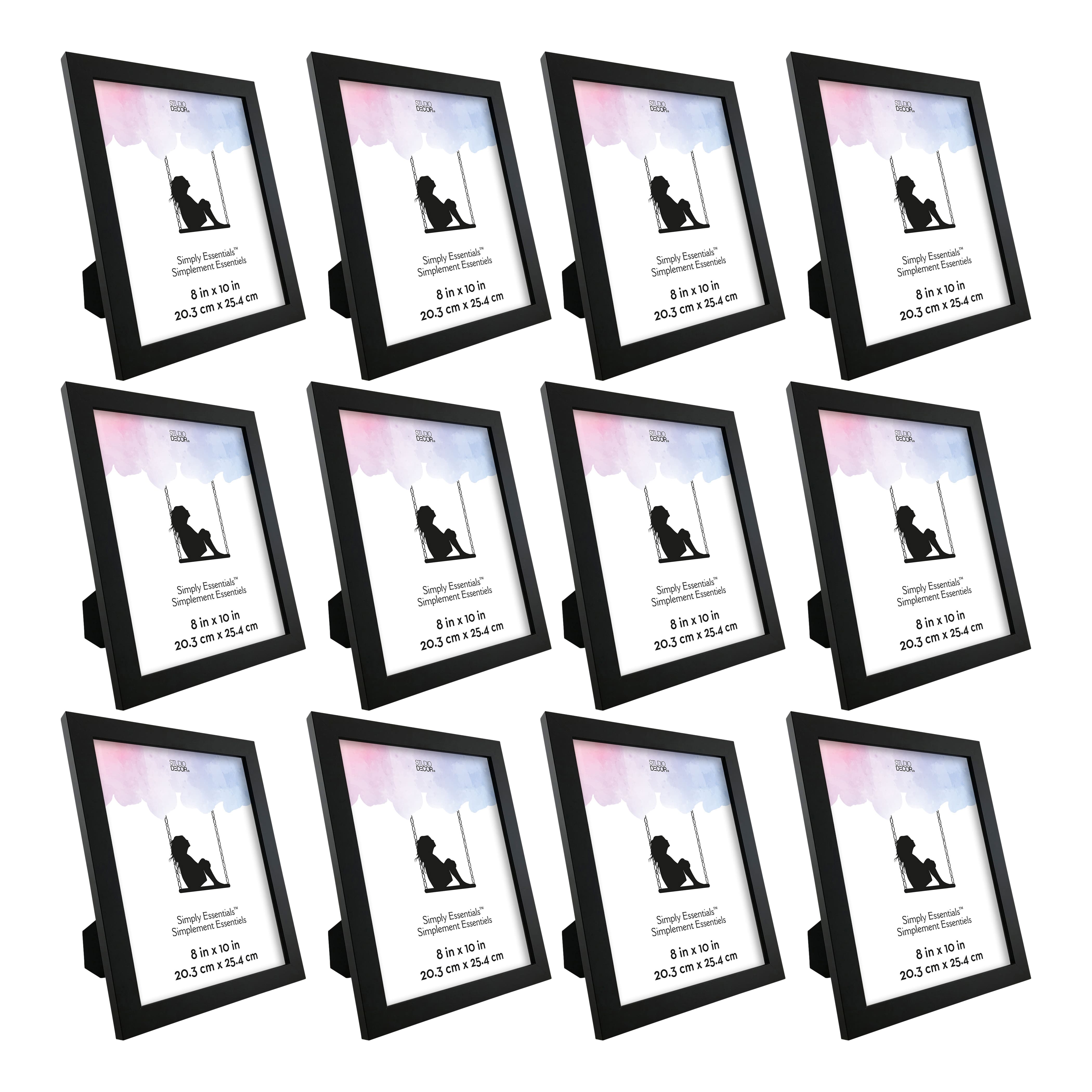 12 Pack: Black Linear Frame, Simply Essentials™ by Studio Décor®