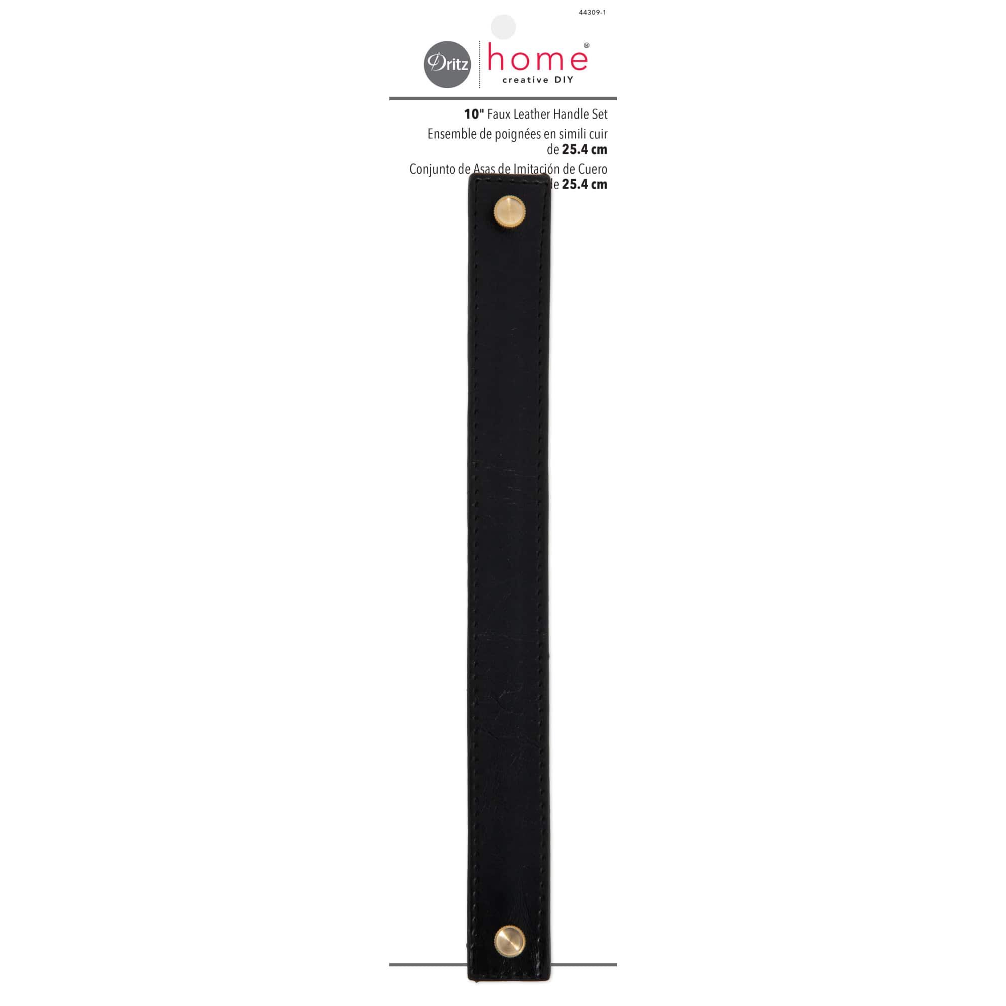 Dritz® Home 10'' Faux Leather Handle Set