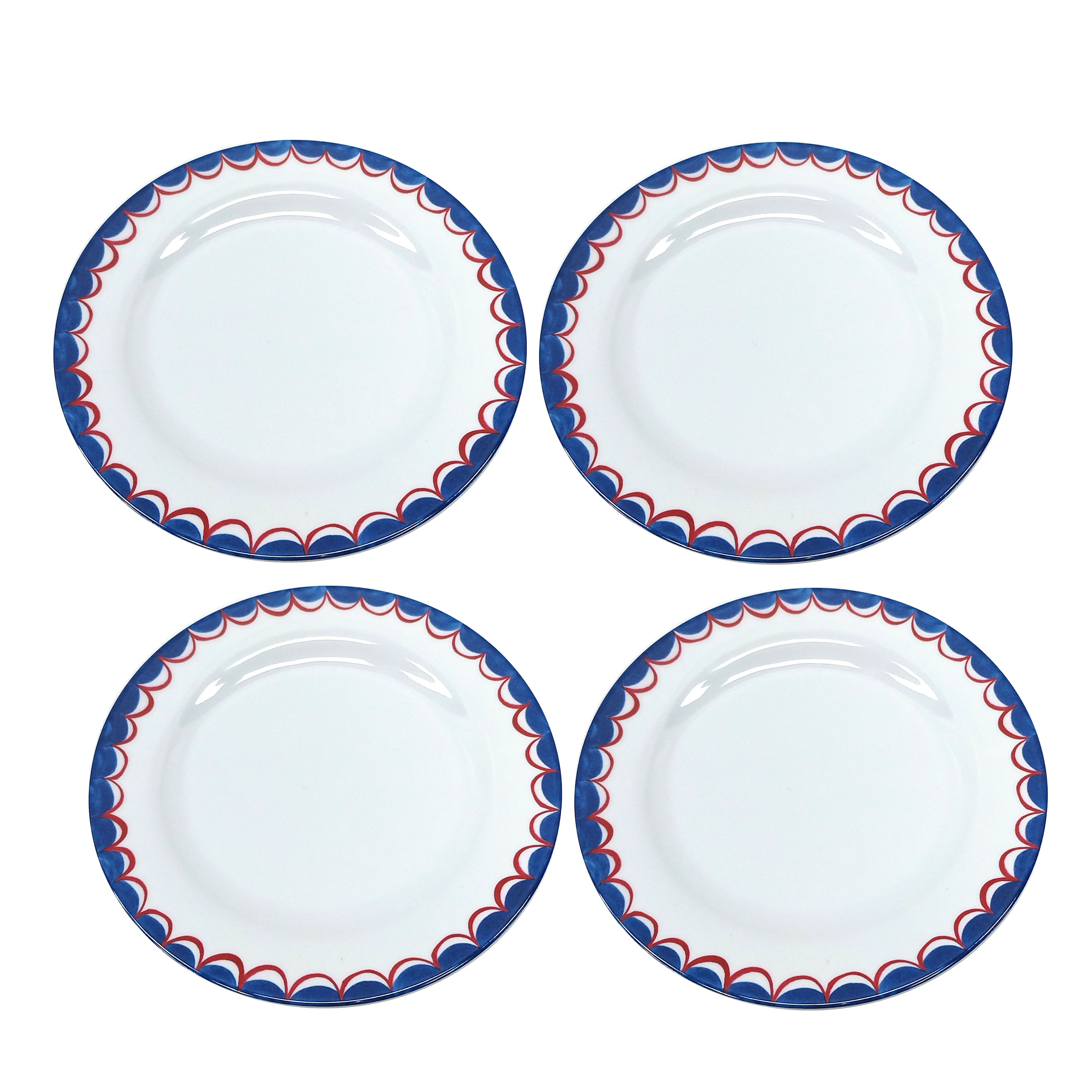 Red, White & Blue Melamine Snack Plates, 4ct. by Celebrate It™