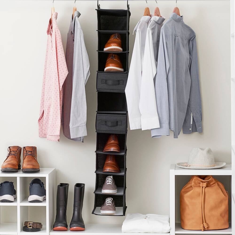 Household Essentials 10 Shelf Hanging Closet Organizer