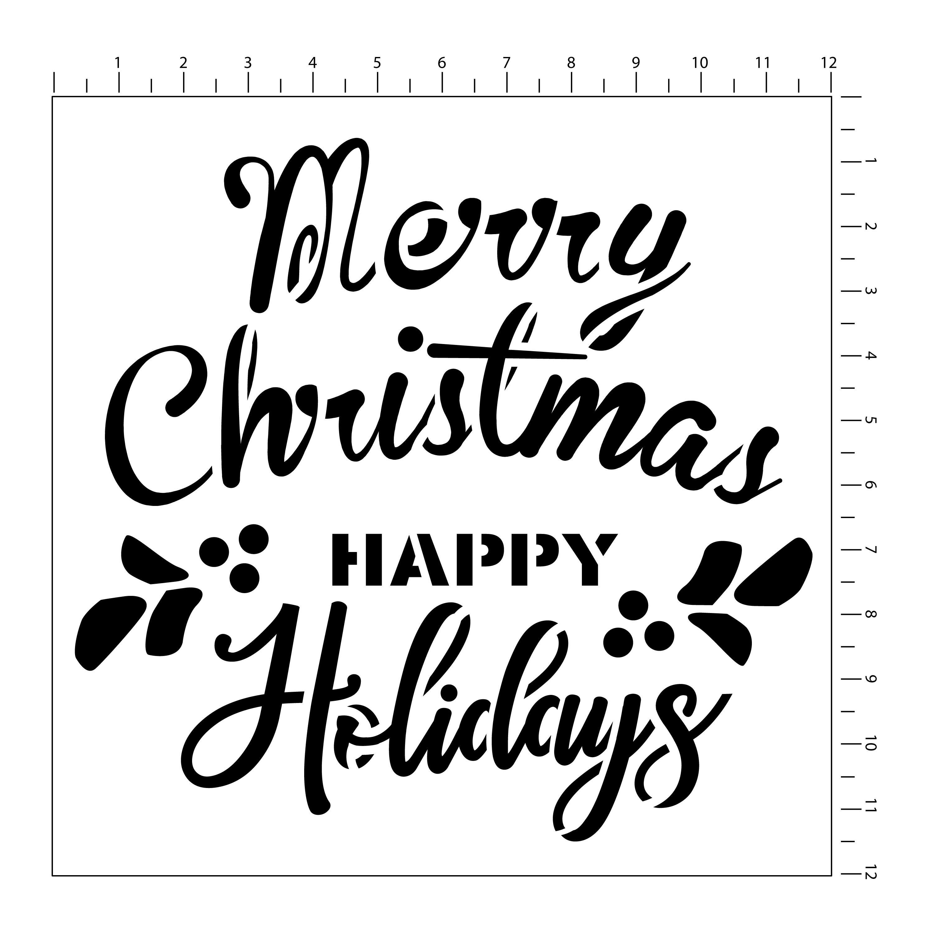 Holidays Stencils by Craft Smart®, 12" x 12"