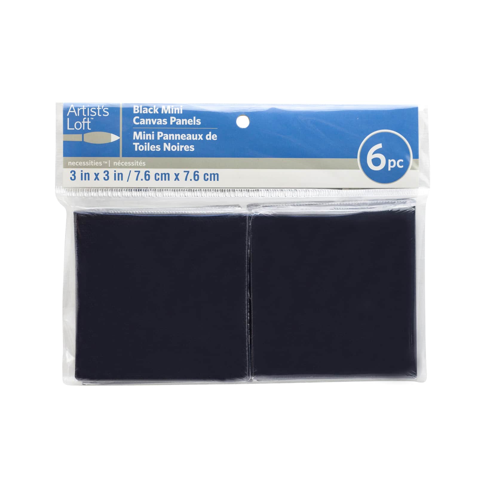 6 Pack 3" x 3" Mini Canvas Panels by Artist's Loft™ Necessities