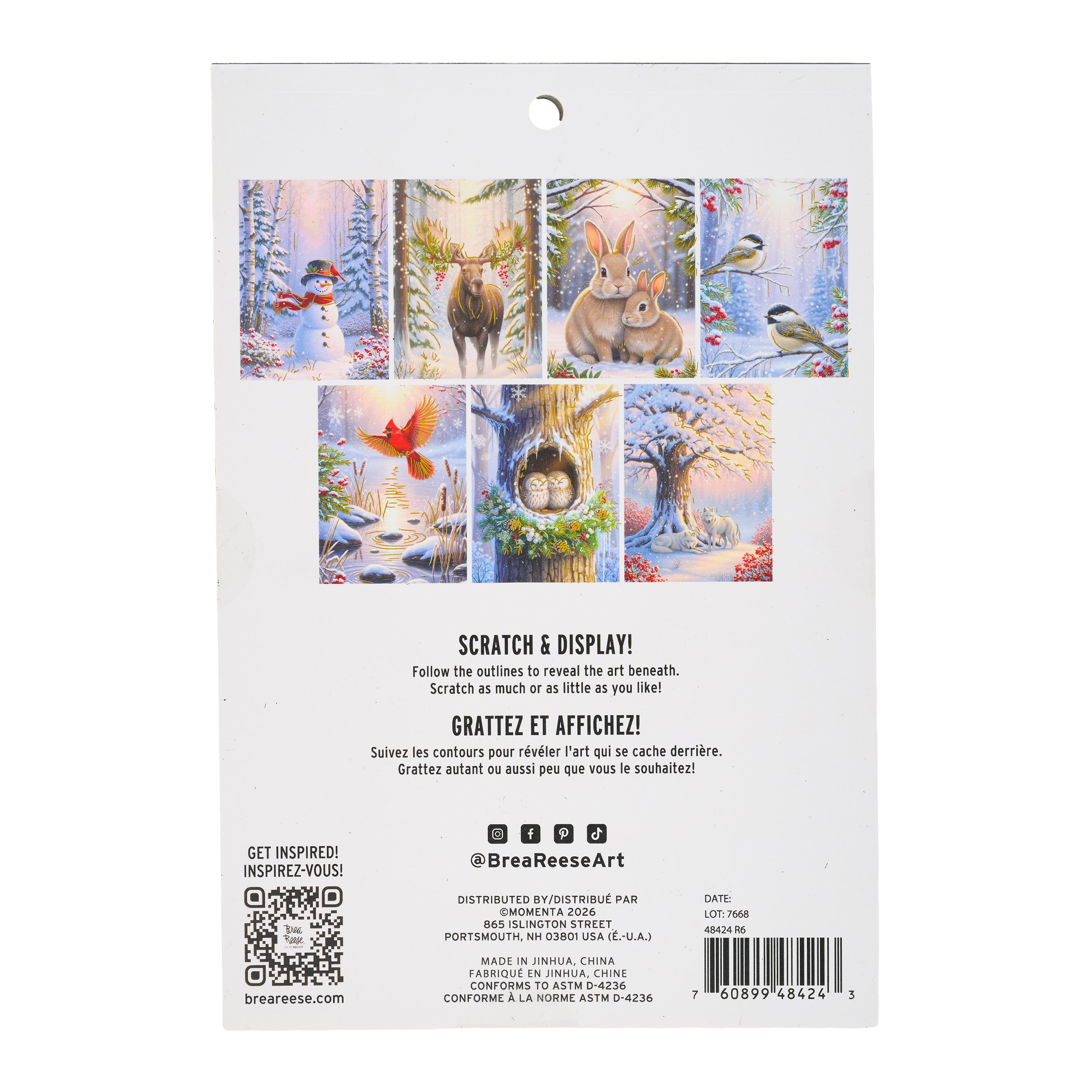 Brea Reese® 6" x 8" Frozen Woodlands Scratch Art Paper Pad