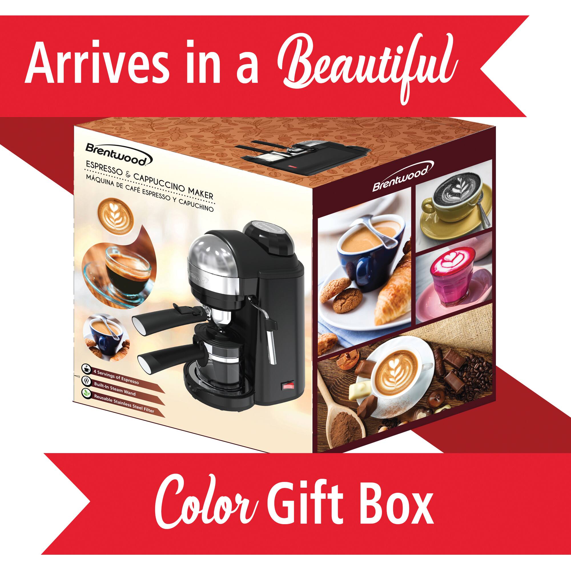 Brentwood 20oz. 800 Watt Espresso & Cappuccino Maker