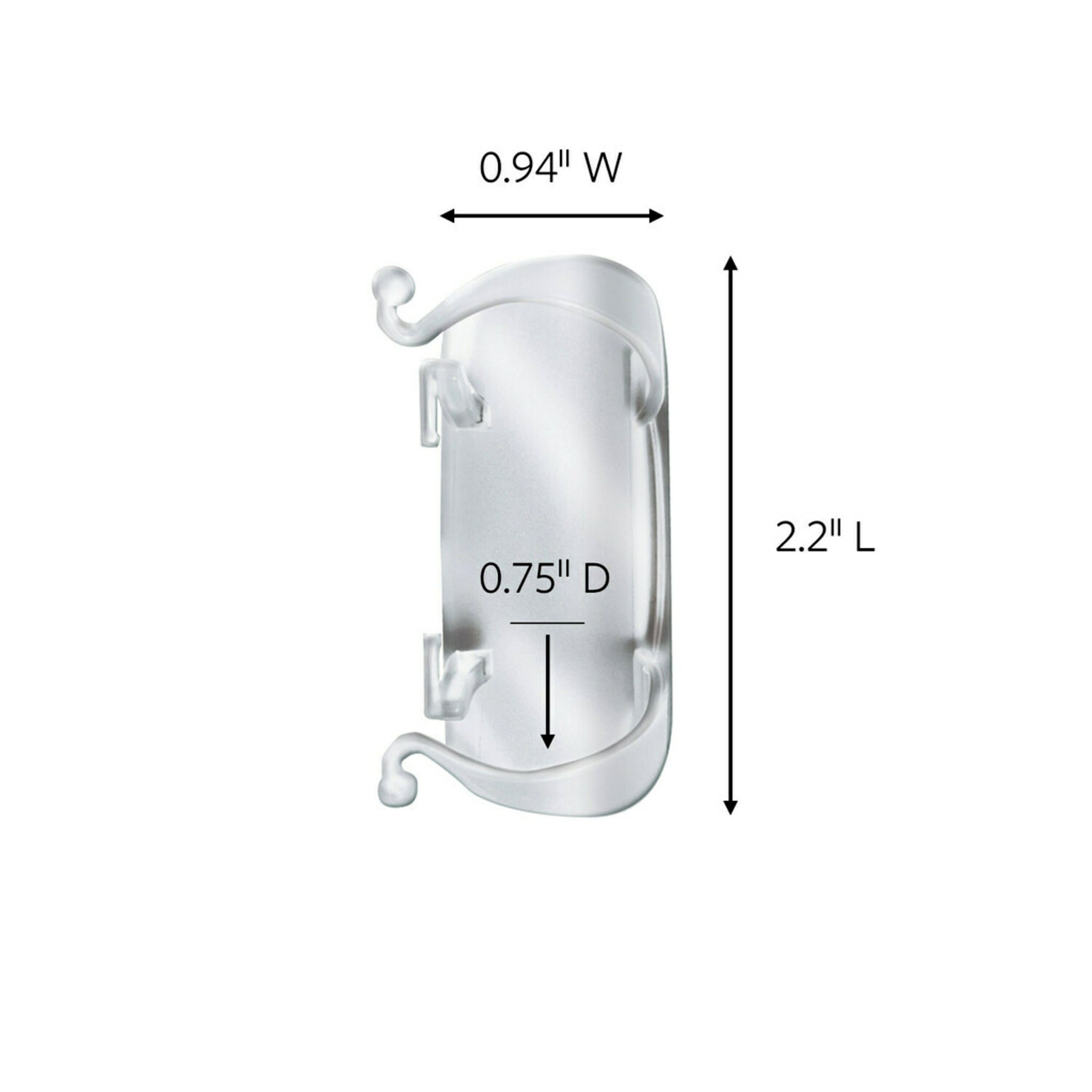 Command™ Clear Large Cord Clips