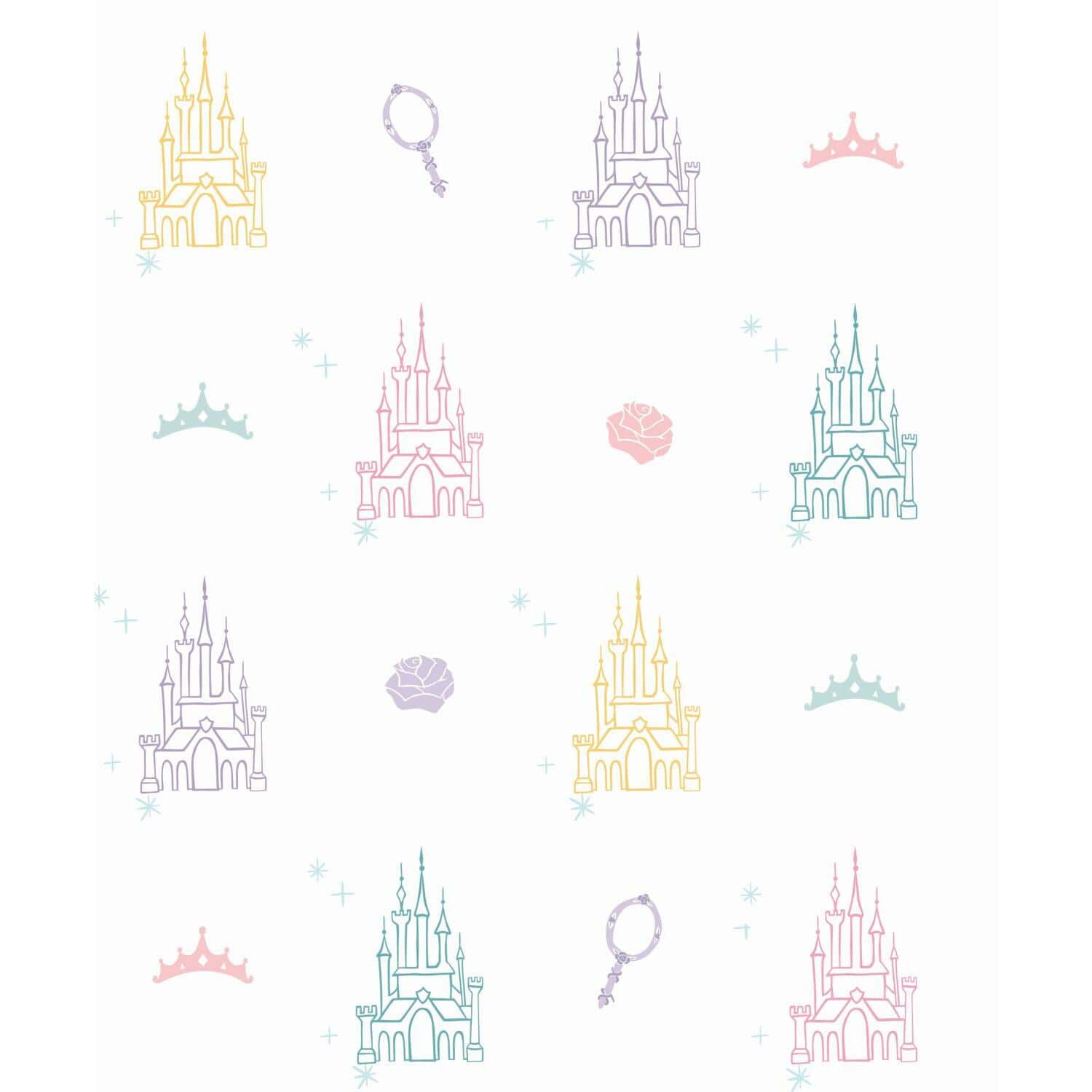 RoomMates Disney Princess Castle Peel & Stick Wallpaper