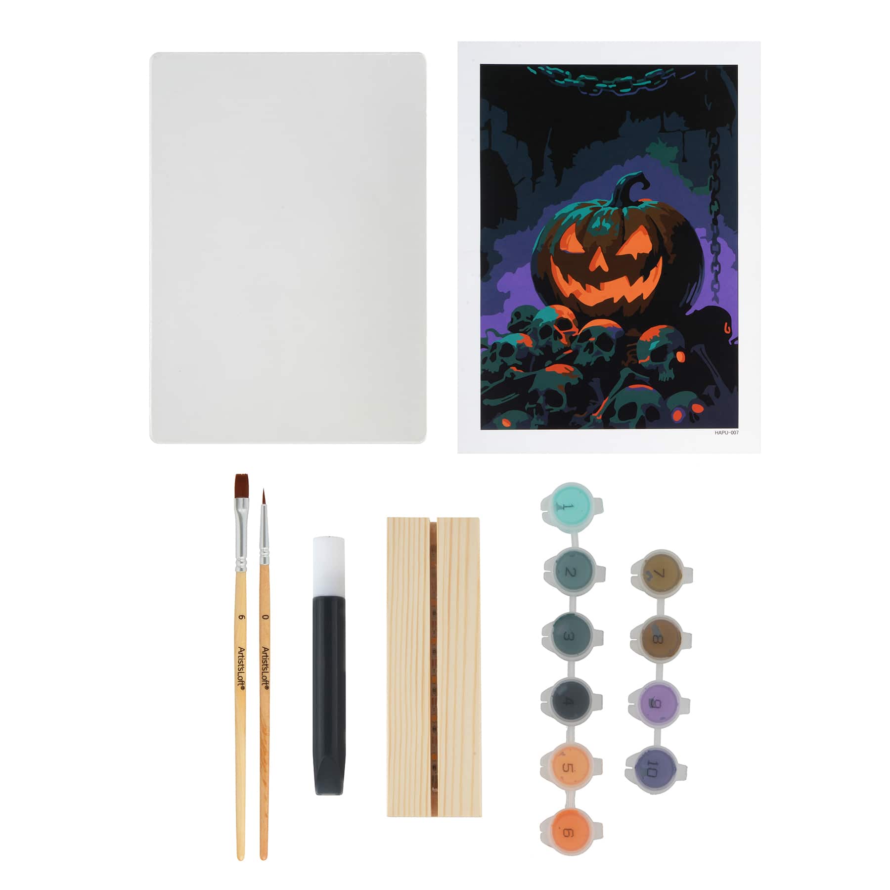 Light Up Jack-o'-Lantern Paint-by-Number Acrylic Surface Kit by Artist's Loft®