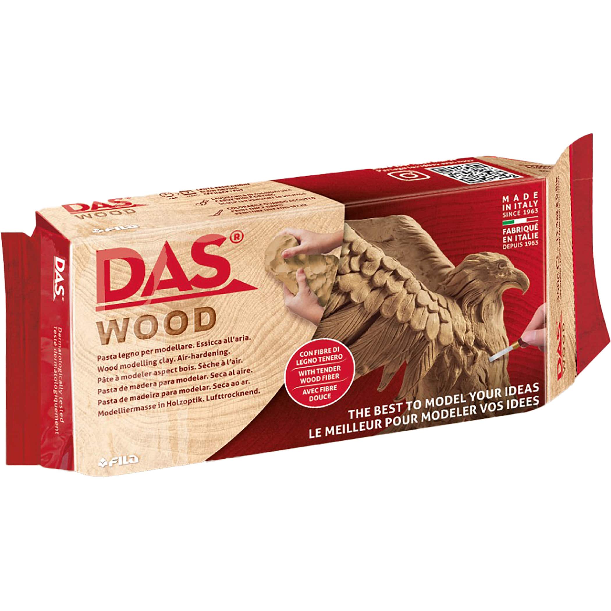 DAS Modeling Wood Toned Clay Air Hardening