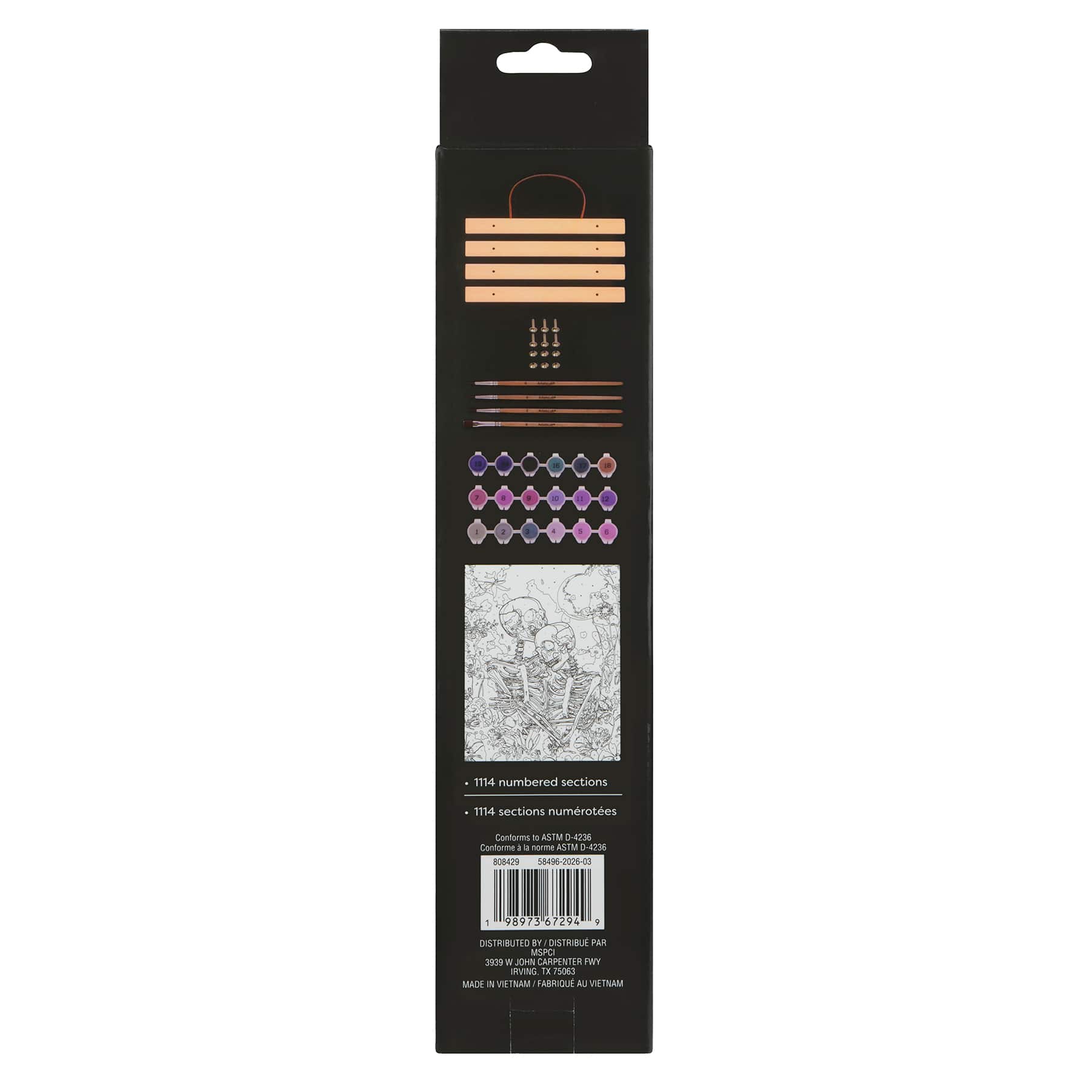 11" x 14" Floral Skeleton Couple Paint-by-Number Kit by Artist's Loft®