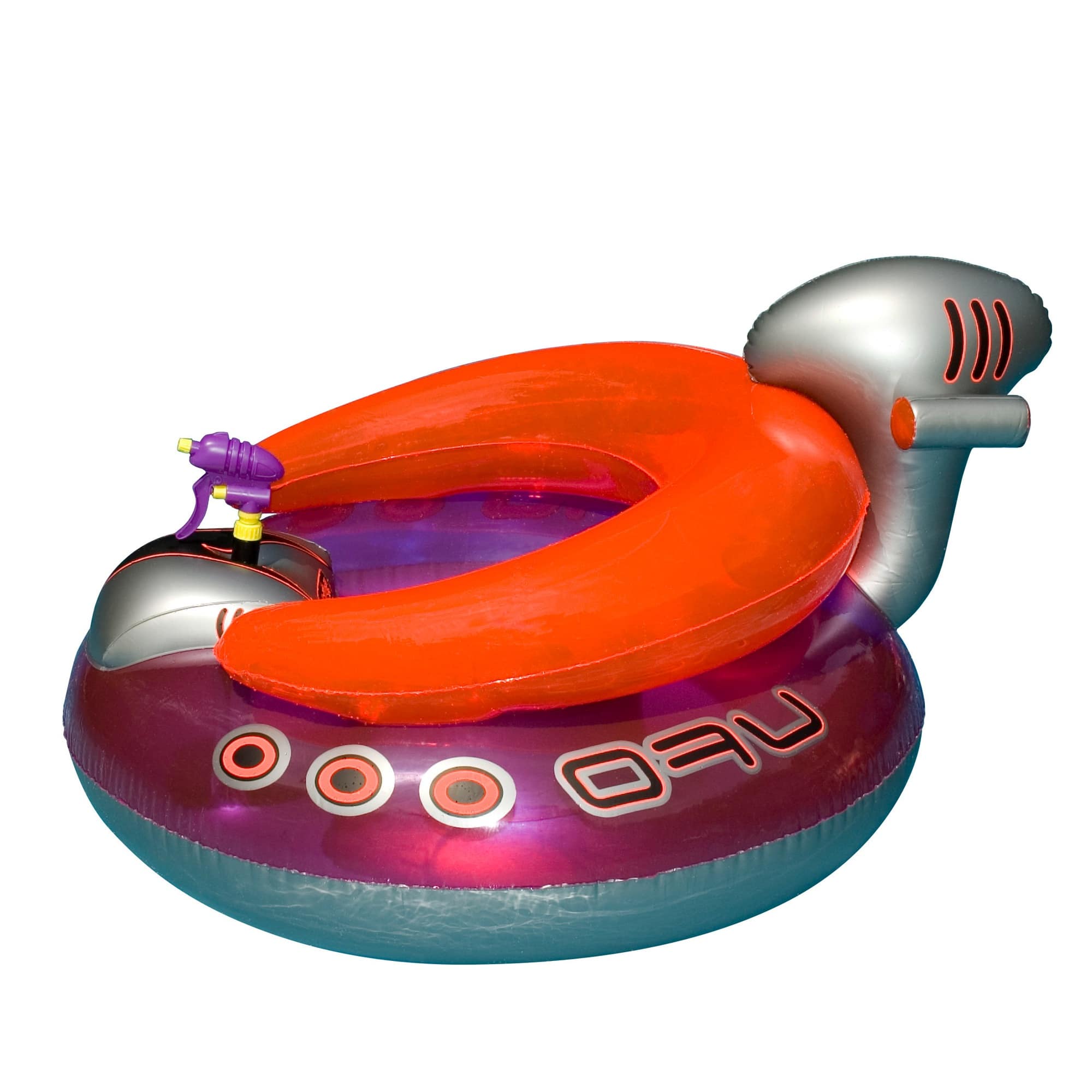 45" Water Sports Inflatable UFO Squirter Spaceship Ride-On Swimming Pool Float