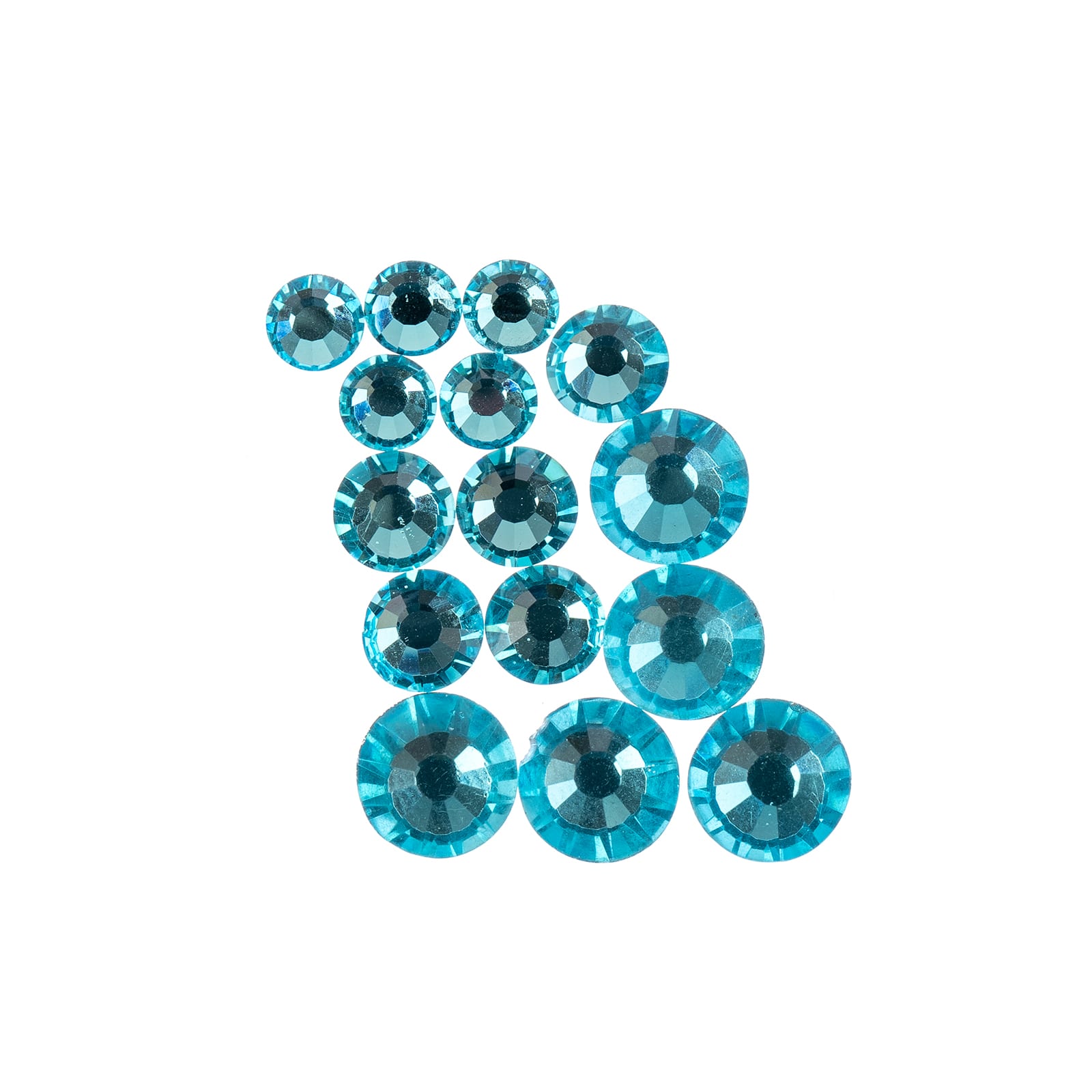 Crystal Lane DIY Assorted Round Glass Flatback Rhinestones Combo