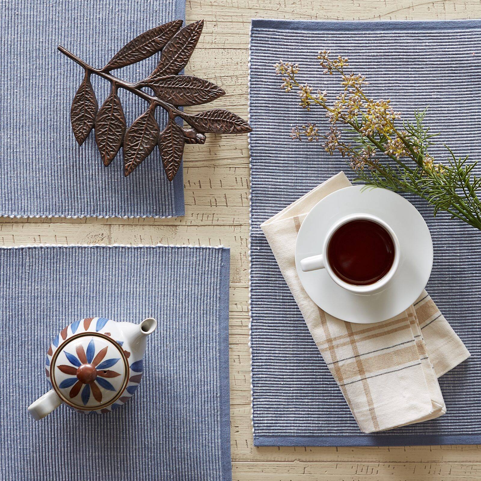 DII® 2-Tone Ribbed Placemats