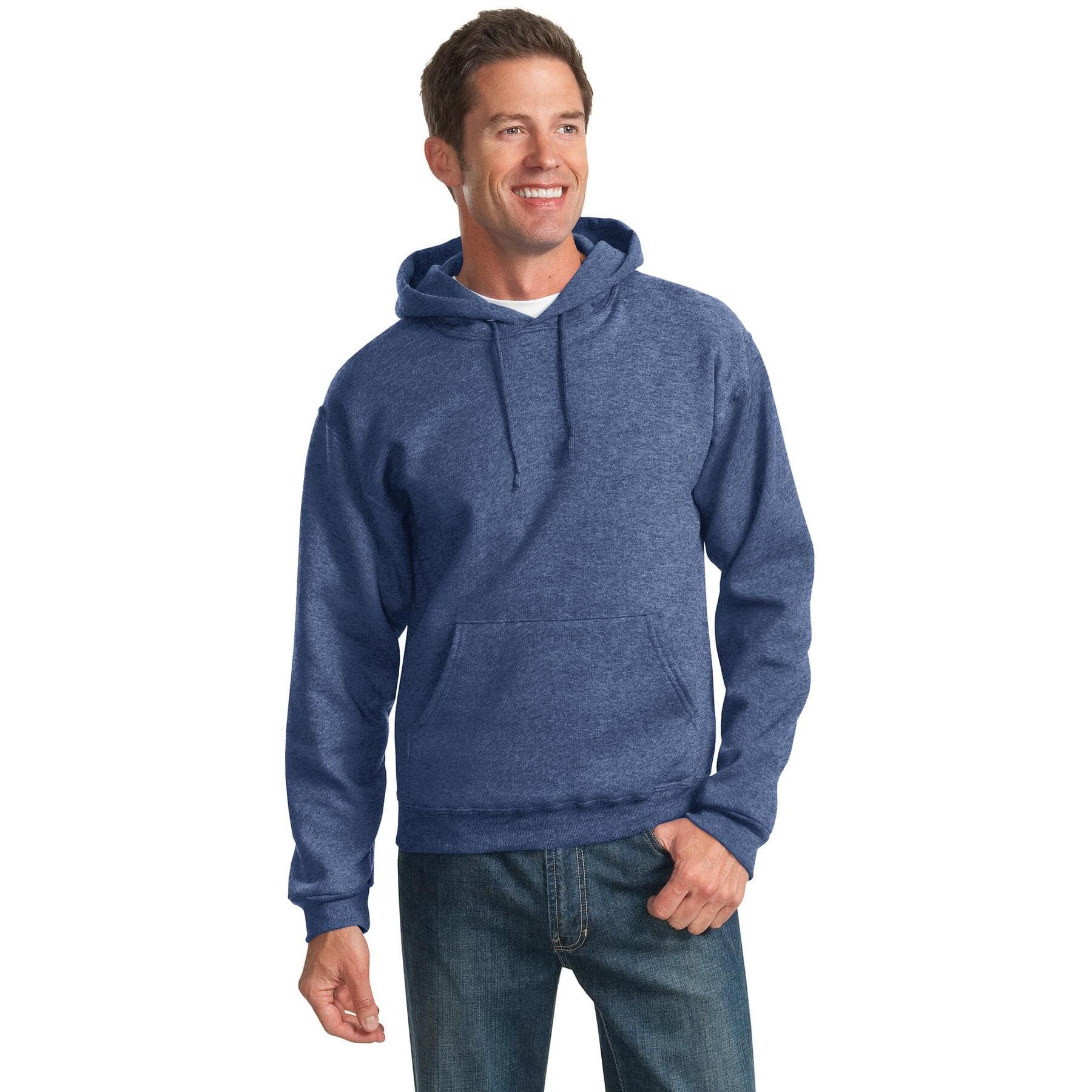 JERZEES® NuBlend Pullover Hooded Heathered Sweatshirt