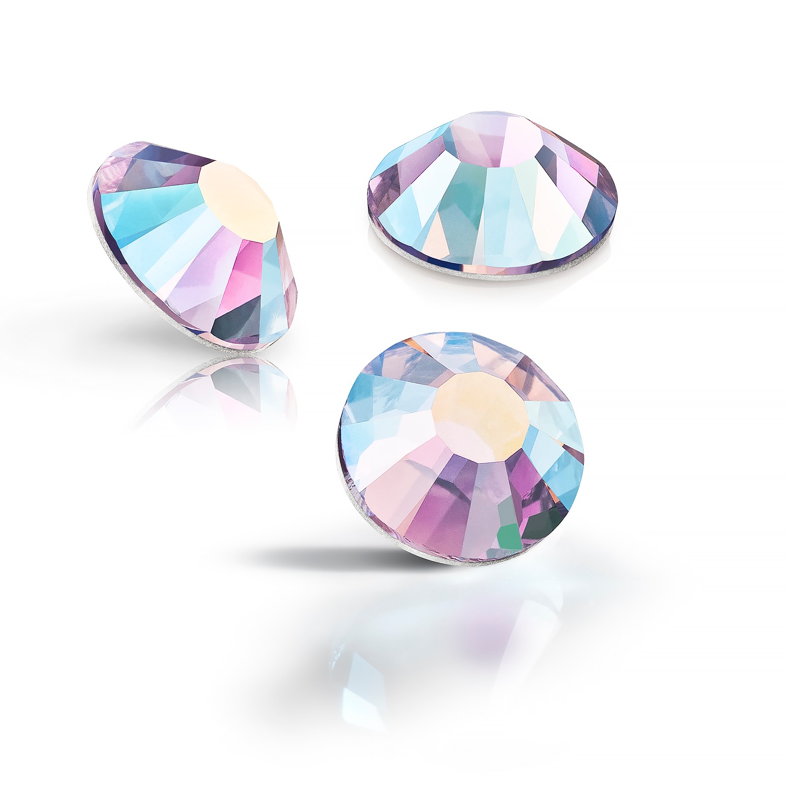 Preciosa MAXIMA SS20 Aurora Borealis Flatback Czech Crystals, 144ct.