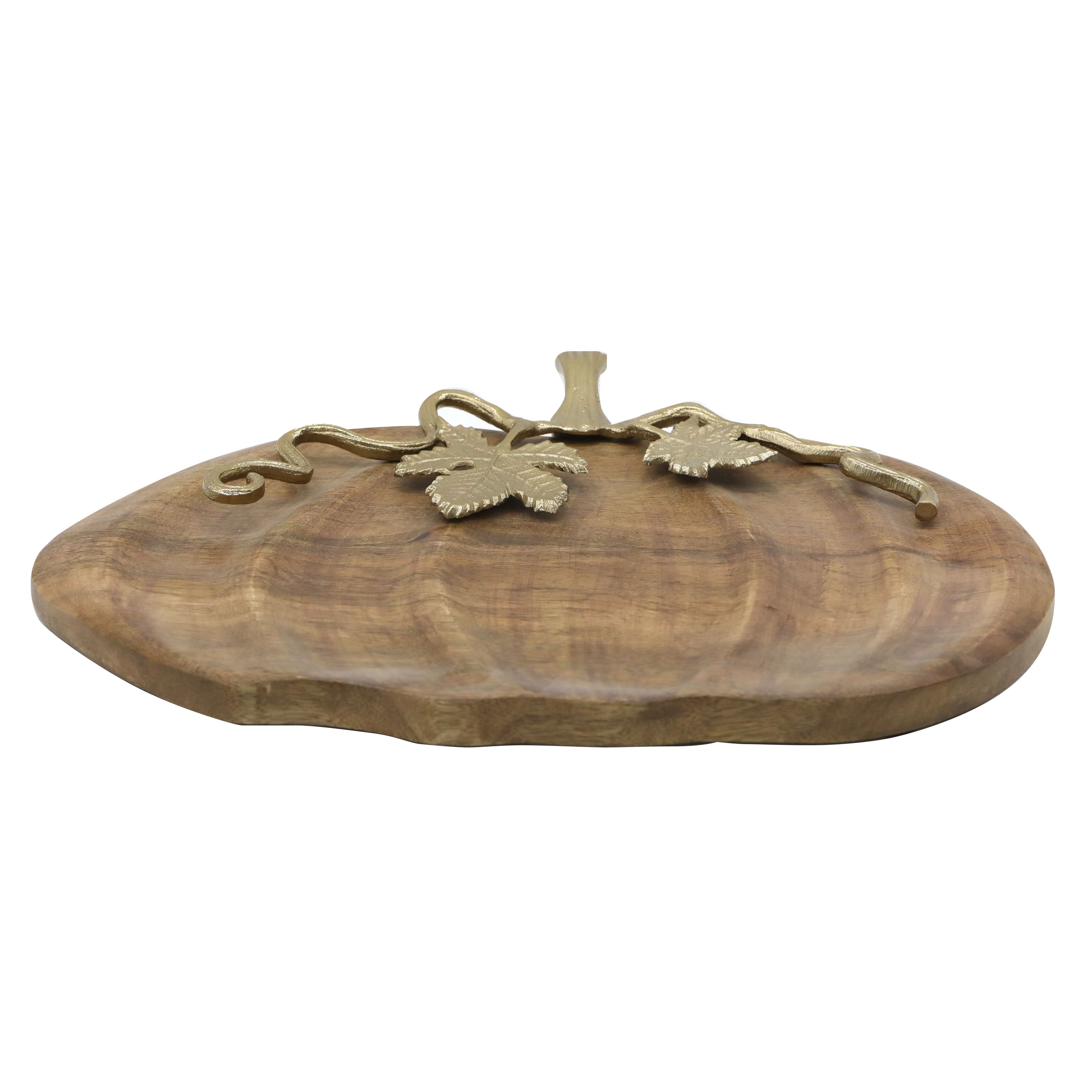 16.5" x 13.5" Mango Wood Pumpkin Tray by Ashland®