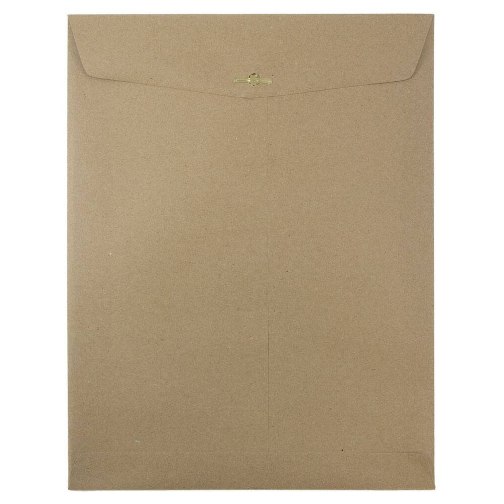 JAM Paper 10" x 13" Brown Kraft Catalog Envelopes