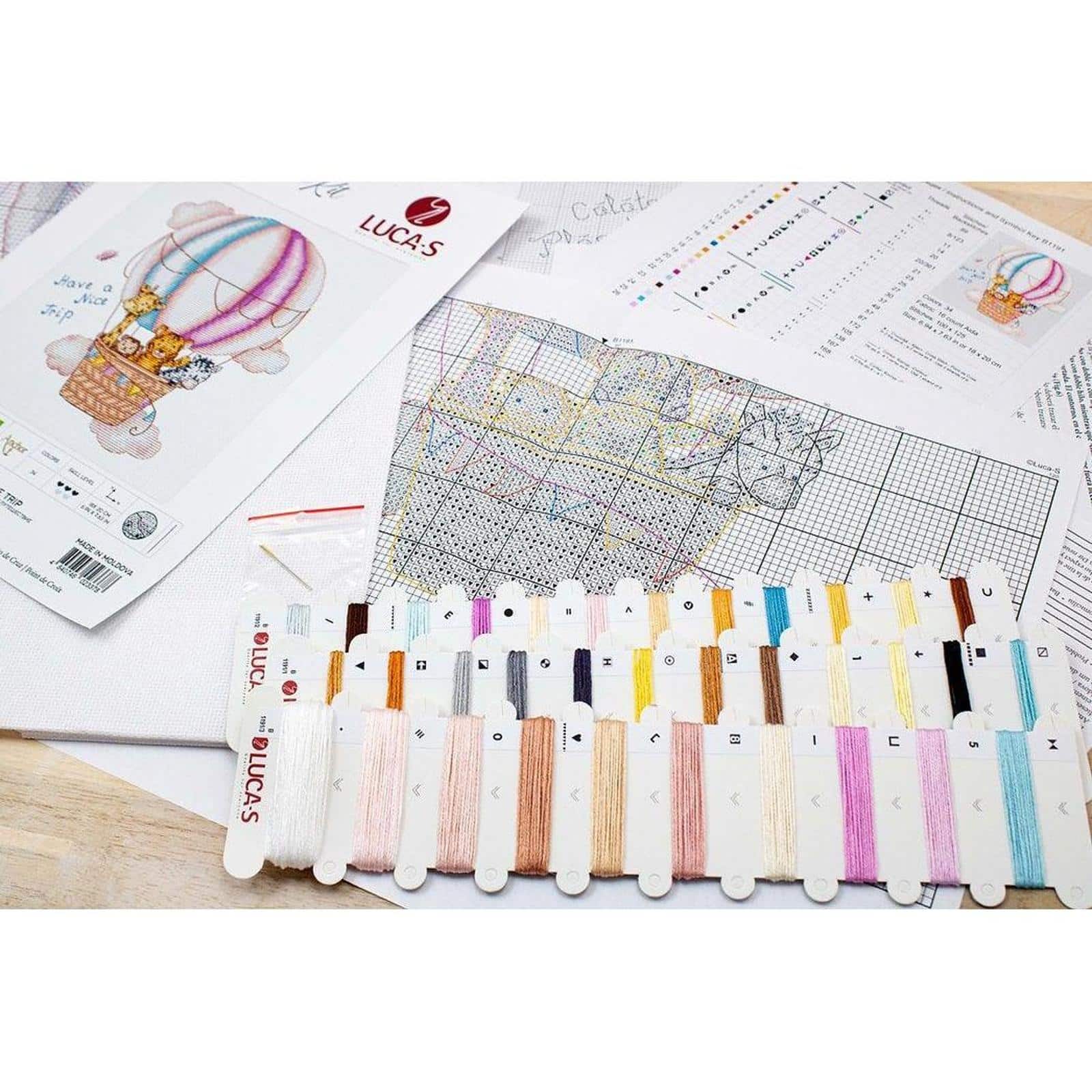Luca-s Have A Nice Trip Counted Cross Stitch Kit