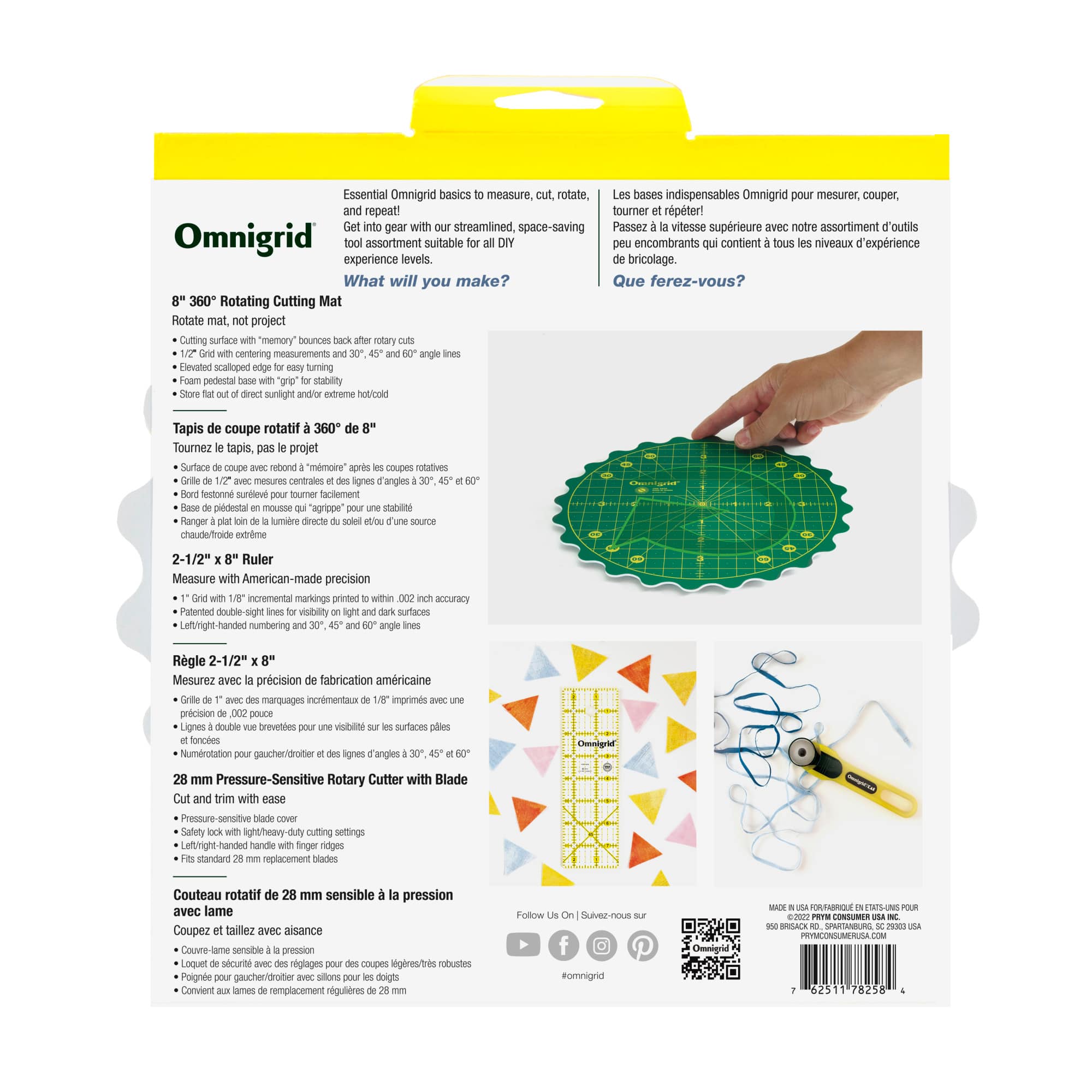 Omnigrid® 8" 360° Rotating Mat Set