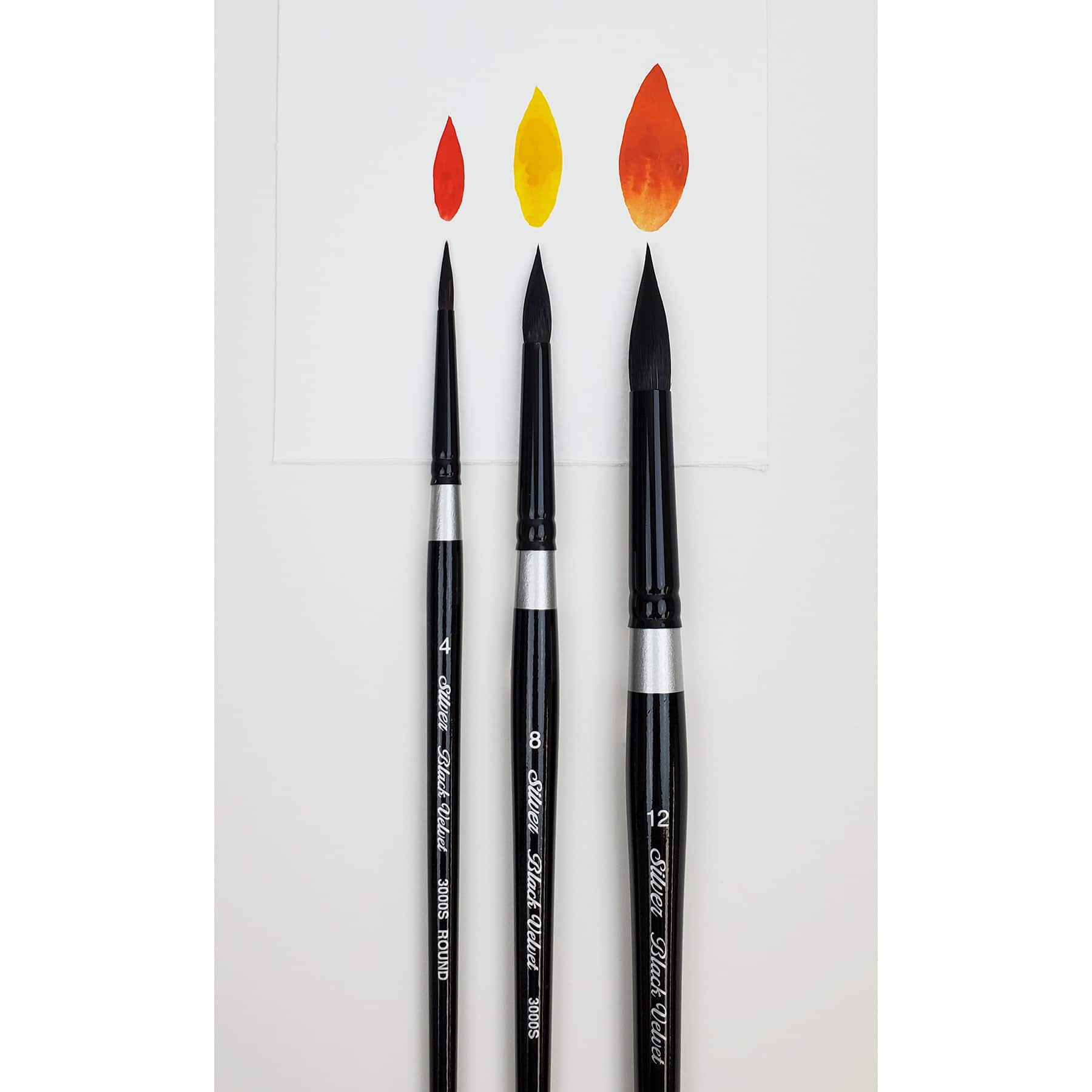 Silver Brush Limited Black Velvet® Susan Louise Moyer 3 Piece Basic Brush Set