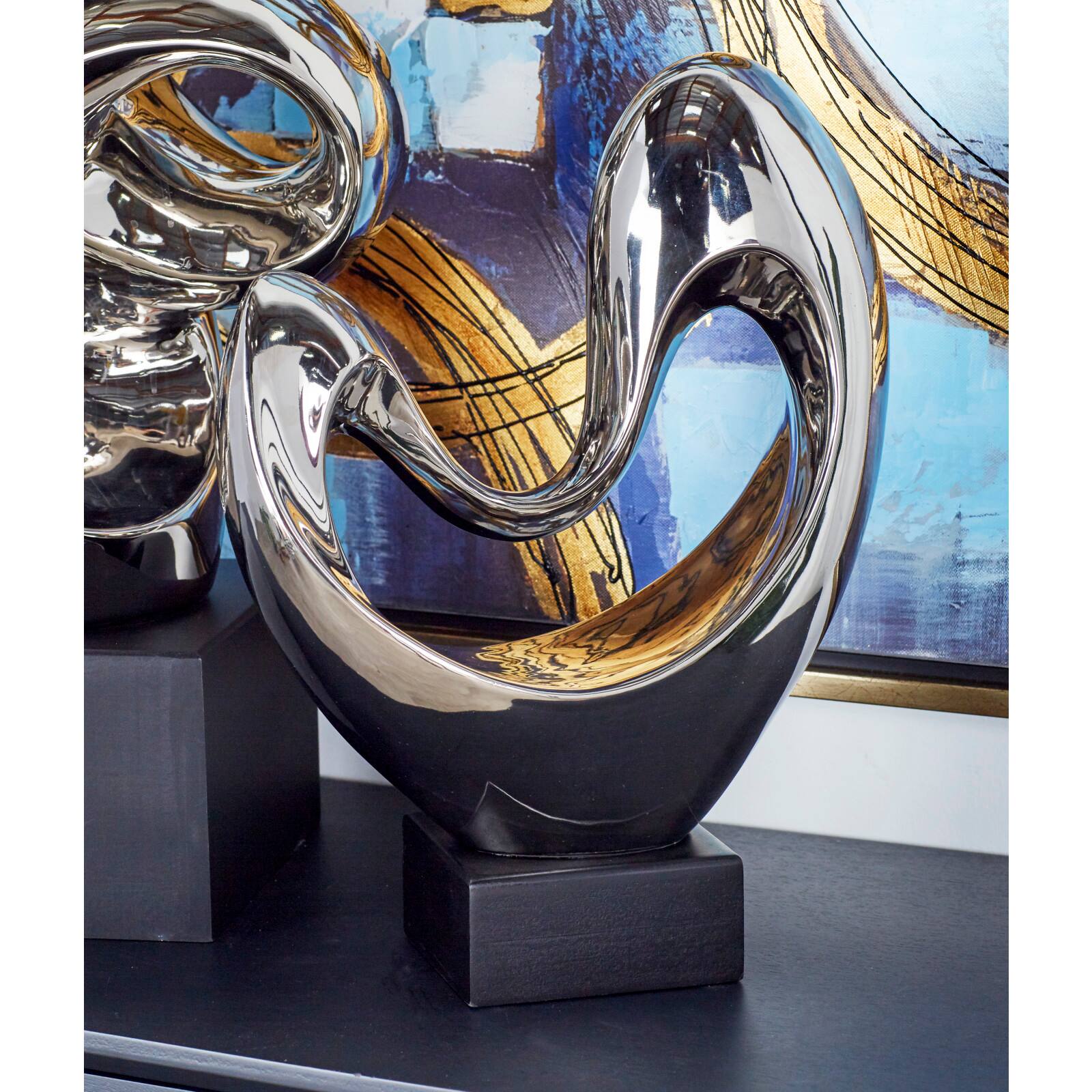 14" Porcelain Modern Abstract Sculpture