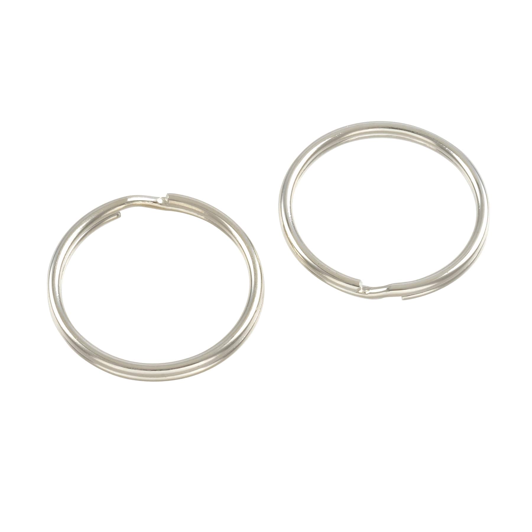 12 Packs: 20 ct. (240 total) Rhodium Split Rings, 32mm by Bead Landing™