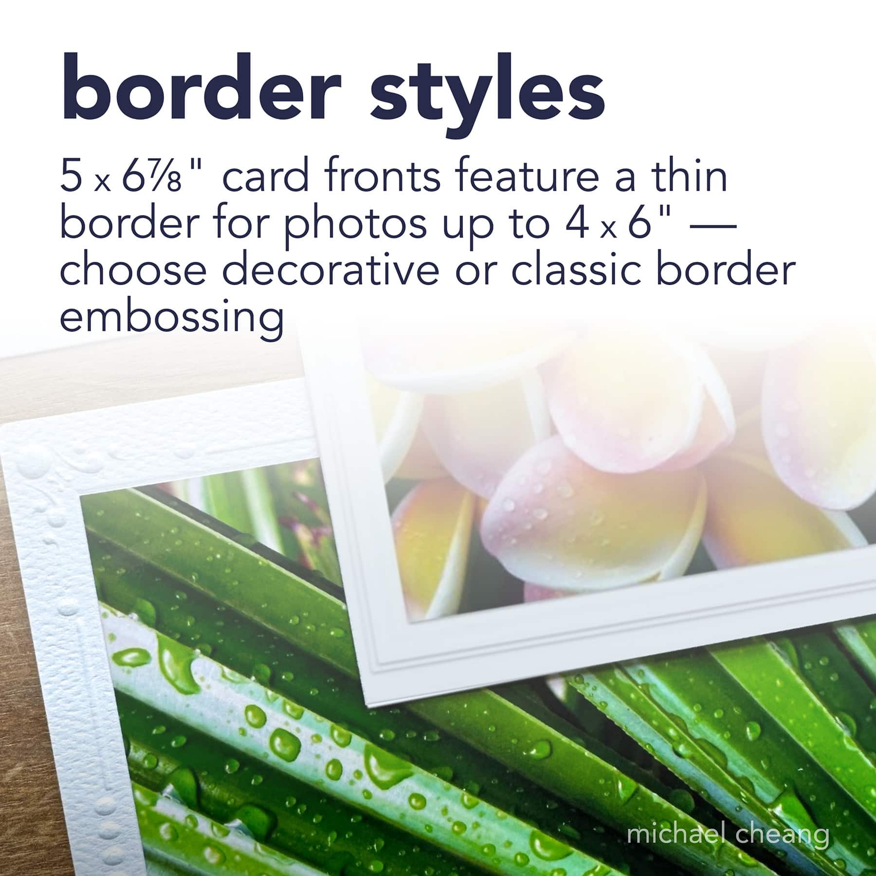 Strathmore® Decorative Embossed Border Photo Mount Cards & Envelopes
