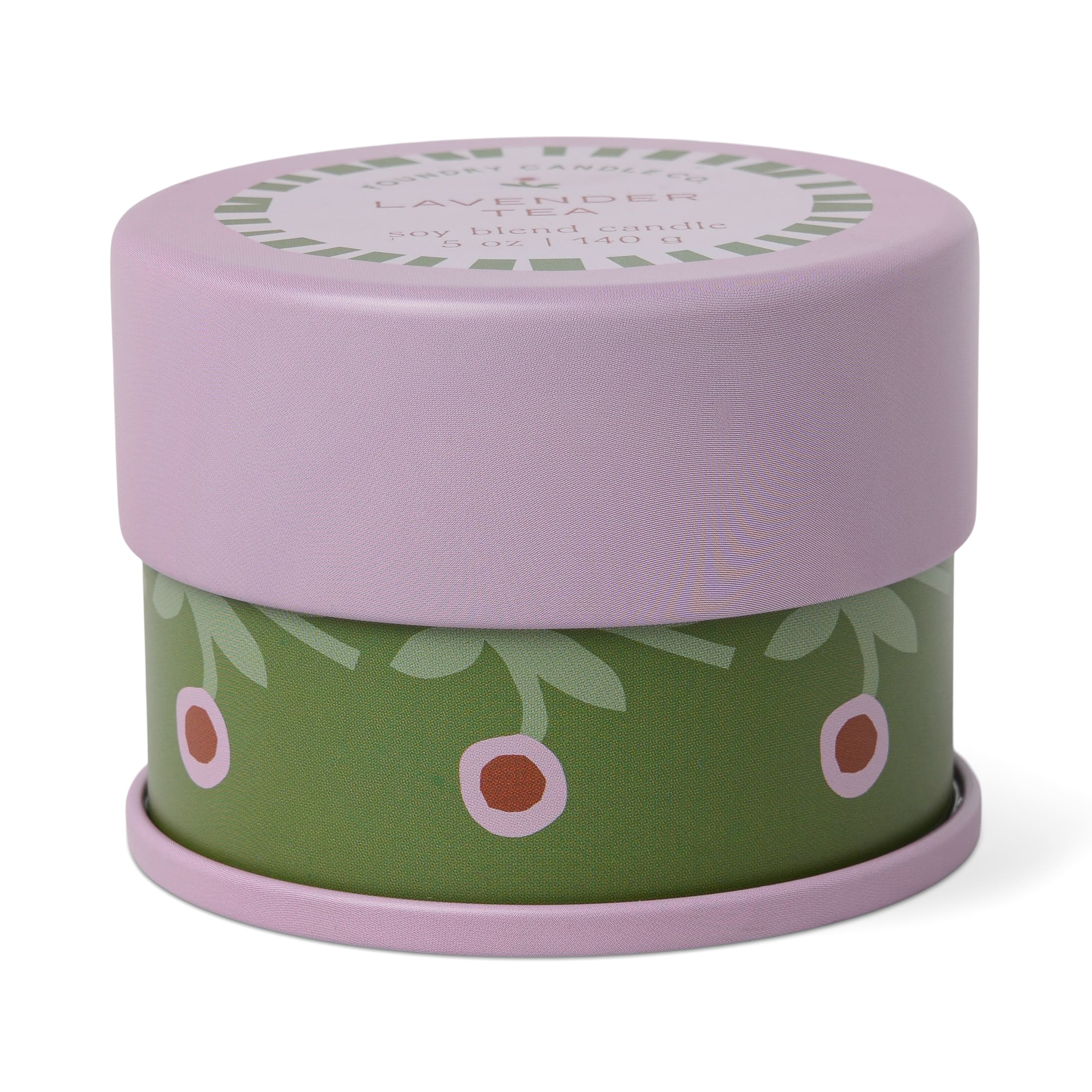 Foundry Candle Co. 5oz. Lavender Tea Soy Blend Candle Tin