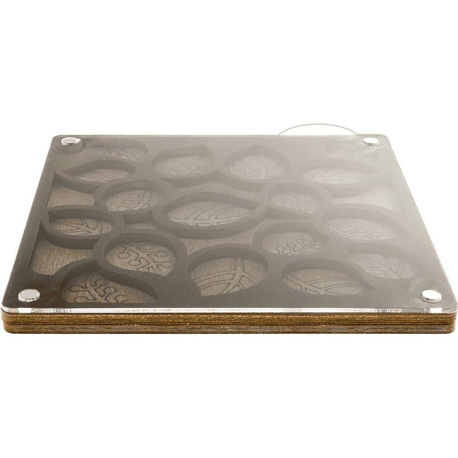 Wonderland Crafts 5" x 5" Leaf Bead Organizer with Transparent Cover