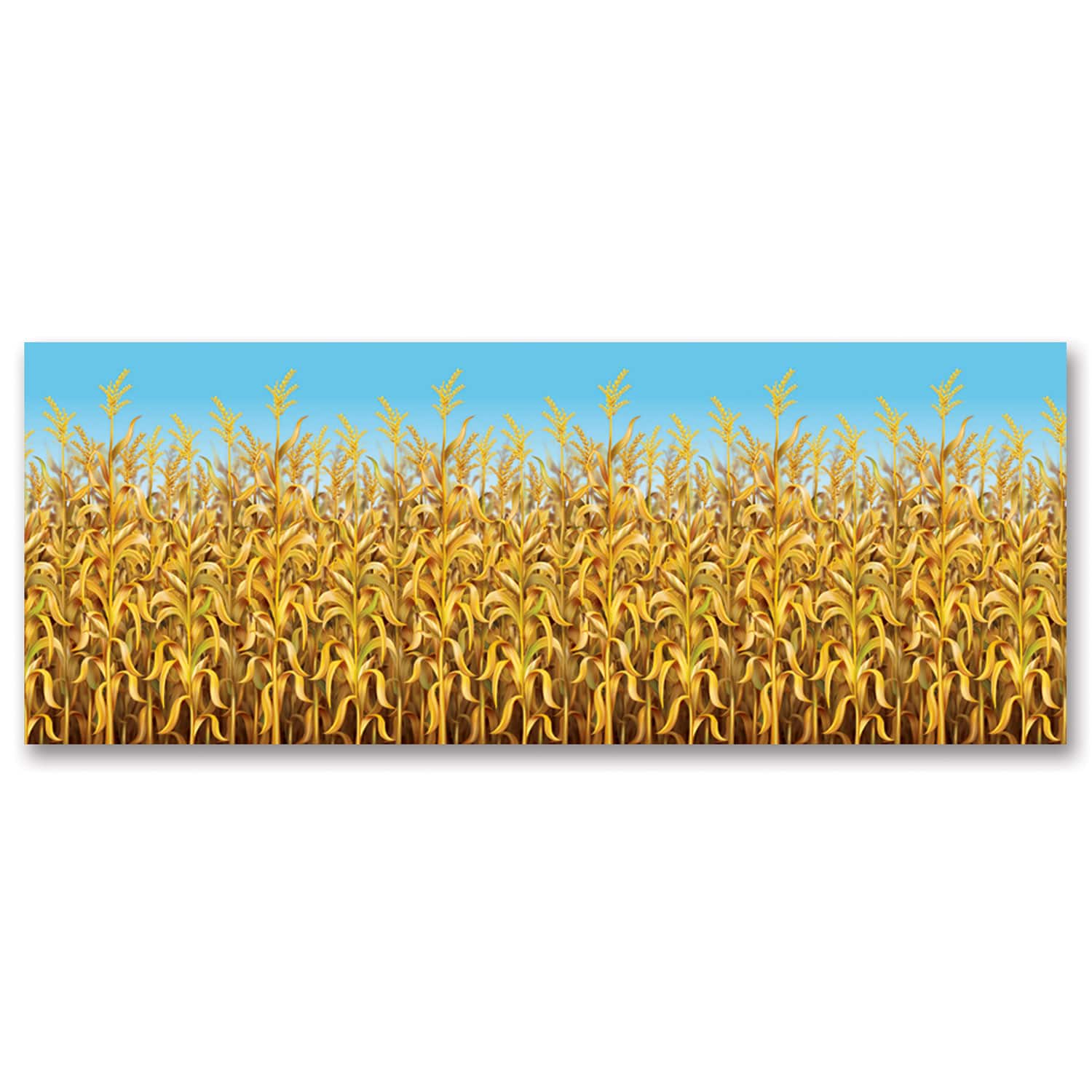 Beistle 4ft. x 30ft. Yellow Cornstalks Backdrop