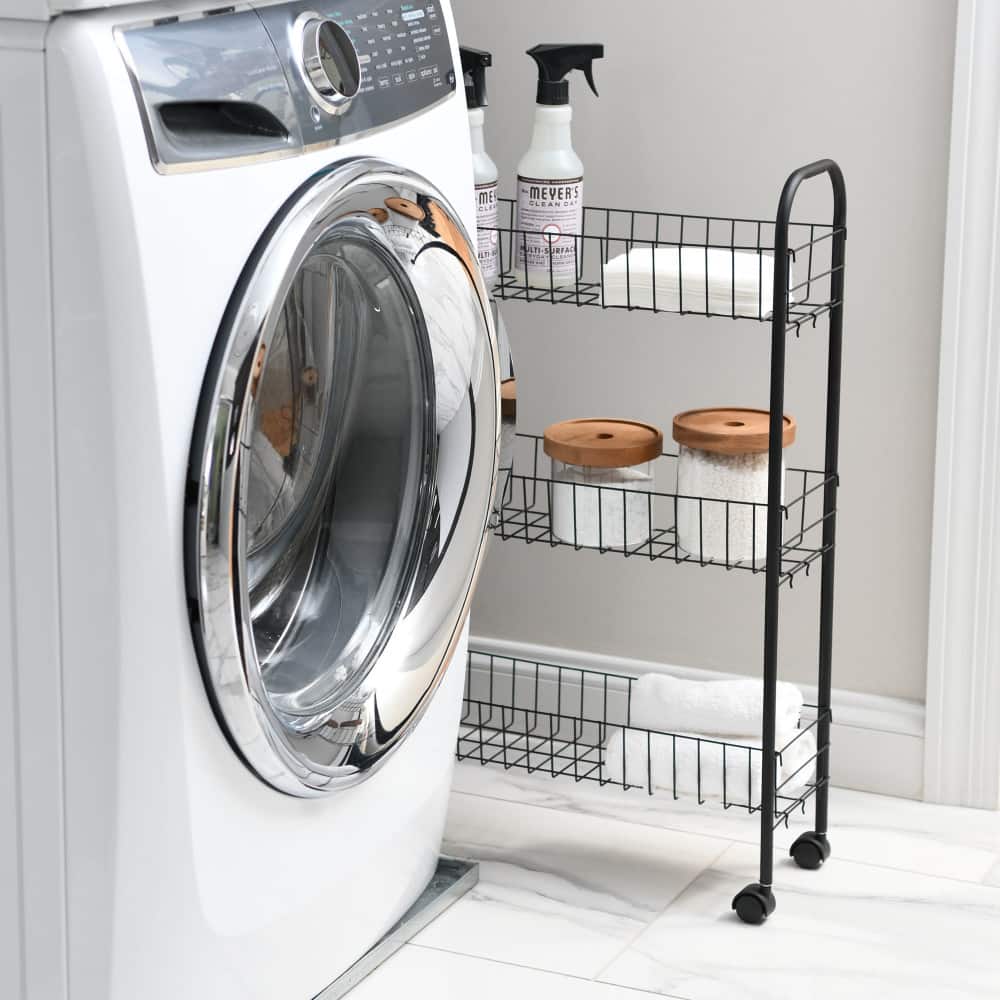 Household Essentials 30" Slim 3-Shelf Storage & Utility Cart