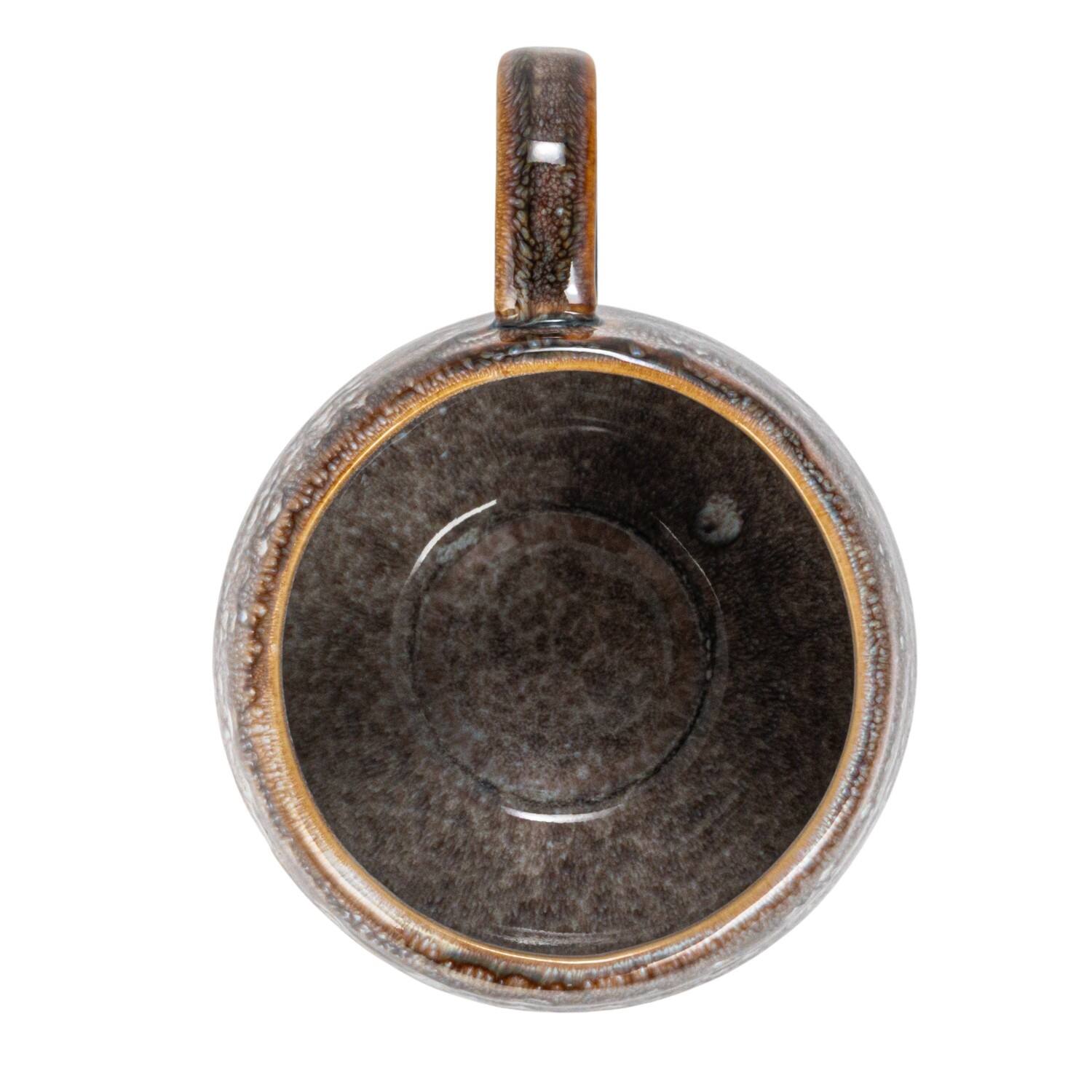 Hello Honey® 16oz. Brown & Blue Round Stoneware Mug Set, 2ct.