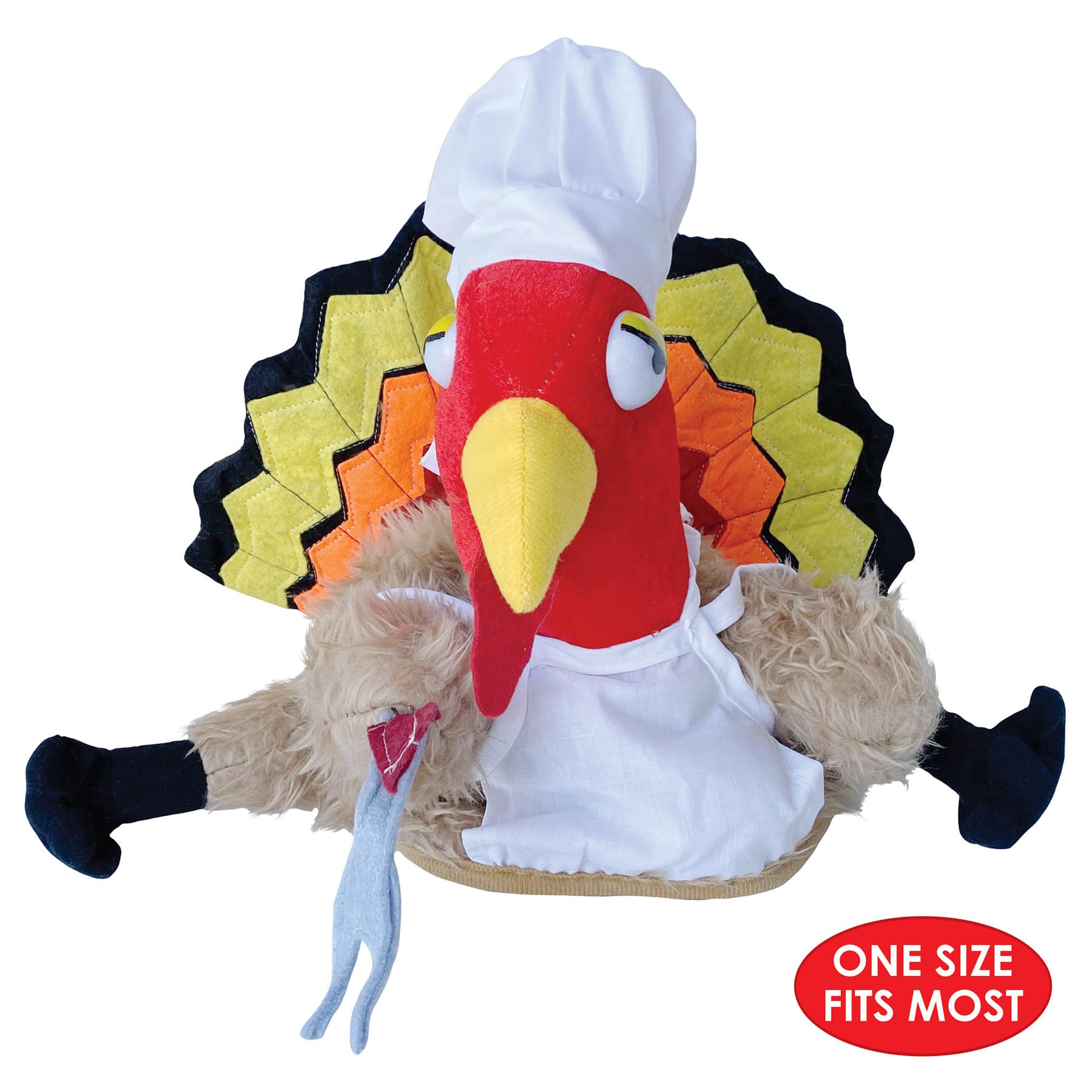 Beistle Chef Turkey Plush Hat