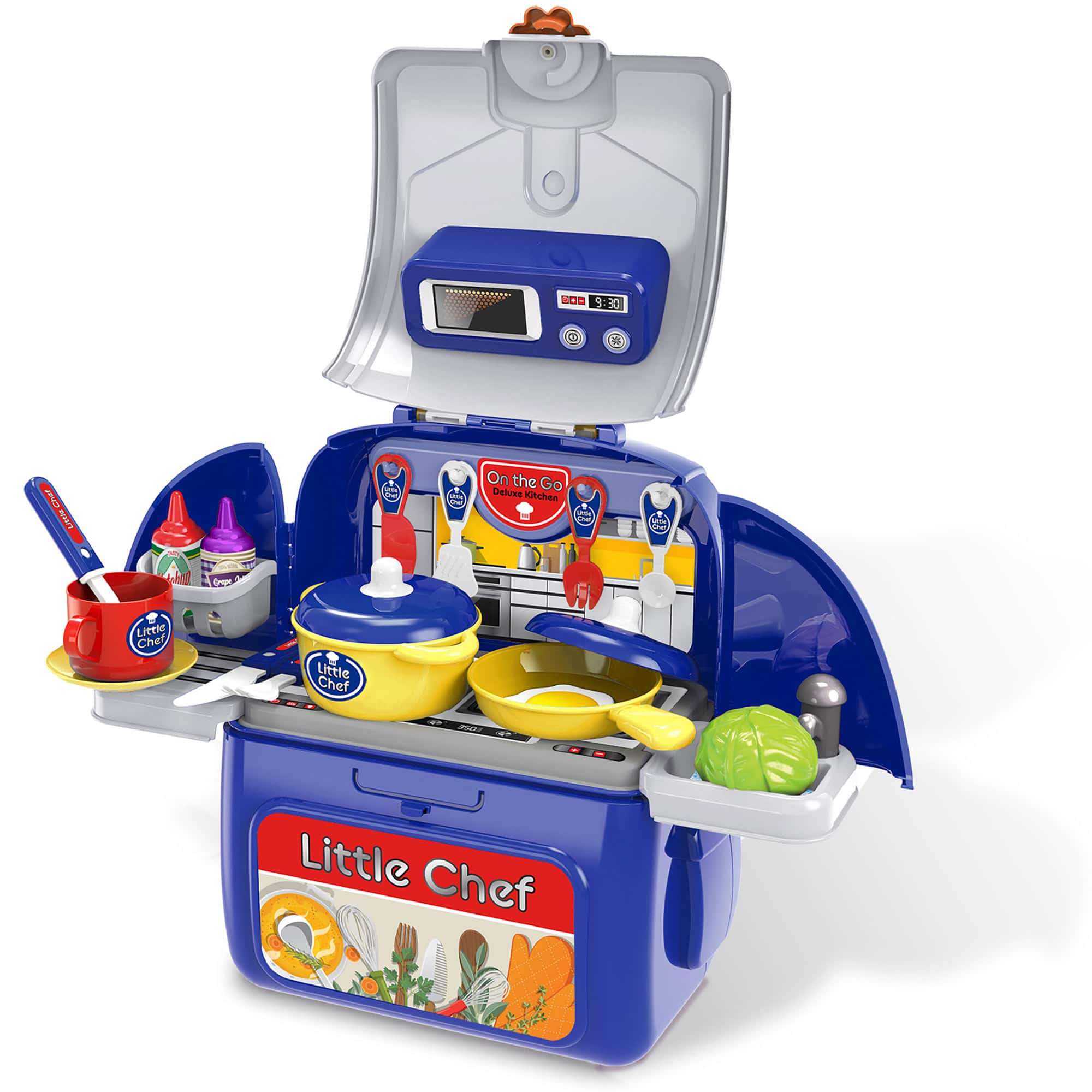Kid Galaxy® On the Go Backpack Pretend Cooking Play Set