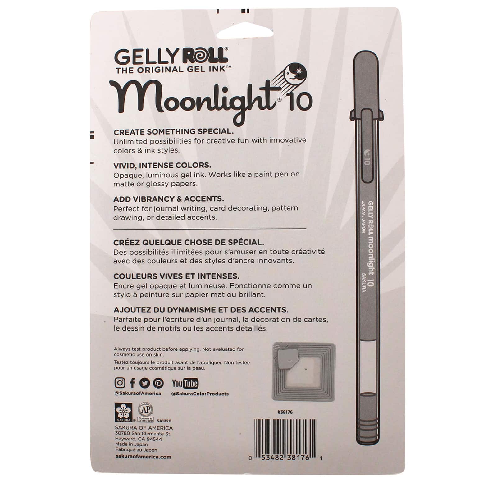 Sakura Gelly Roll Moonlight Pen Set, Medium, 10-Colors