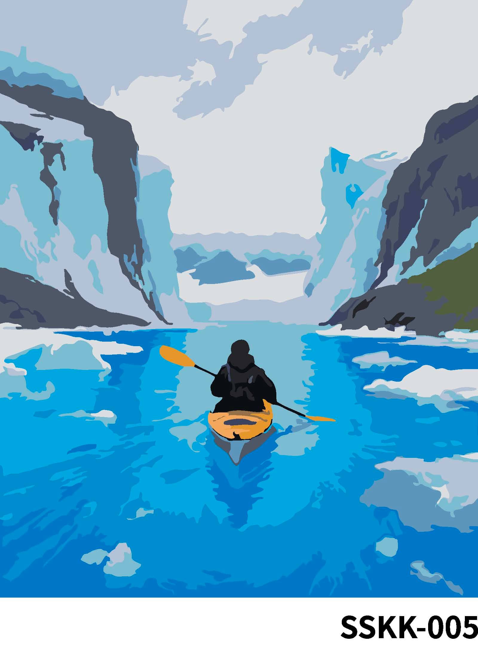 8" x 10" Kayaking Paint-by-Number Kit by Artist's Loft®