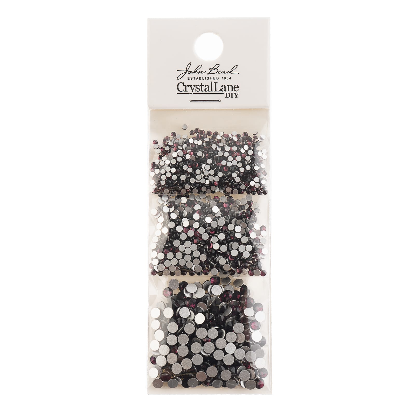 Crystal Lane DIY Assorted Glass Round Flatback Rhinestones Combo