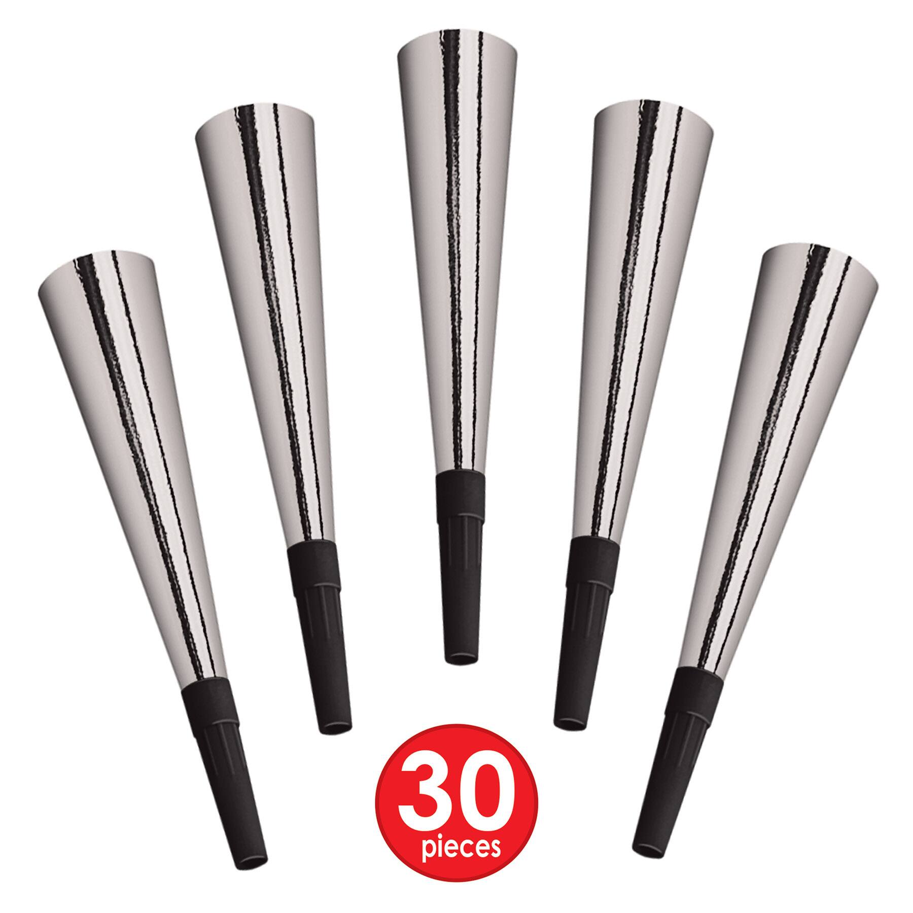 Beistle Black & Silver New Year Entertainer Party Favor Kit for 50
