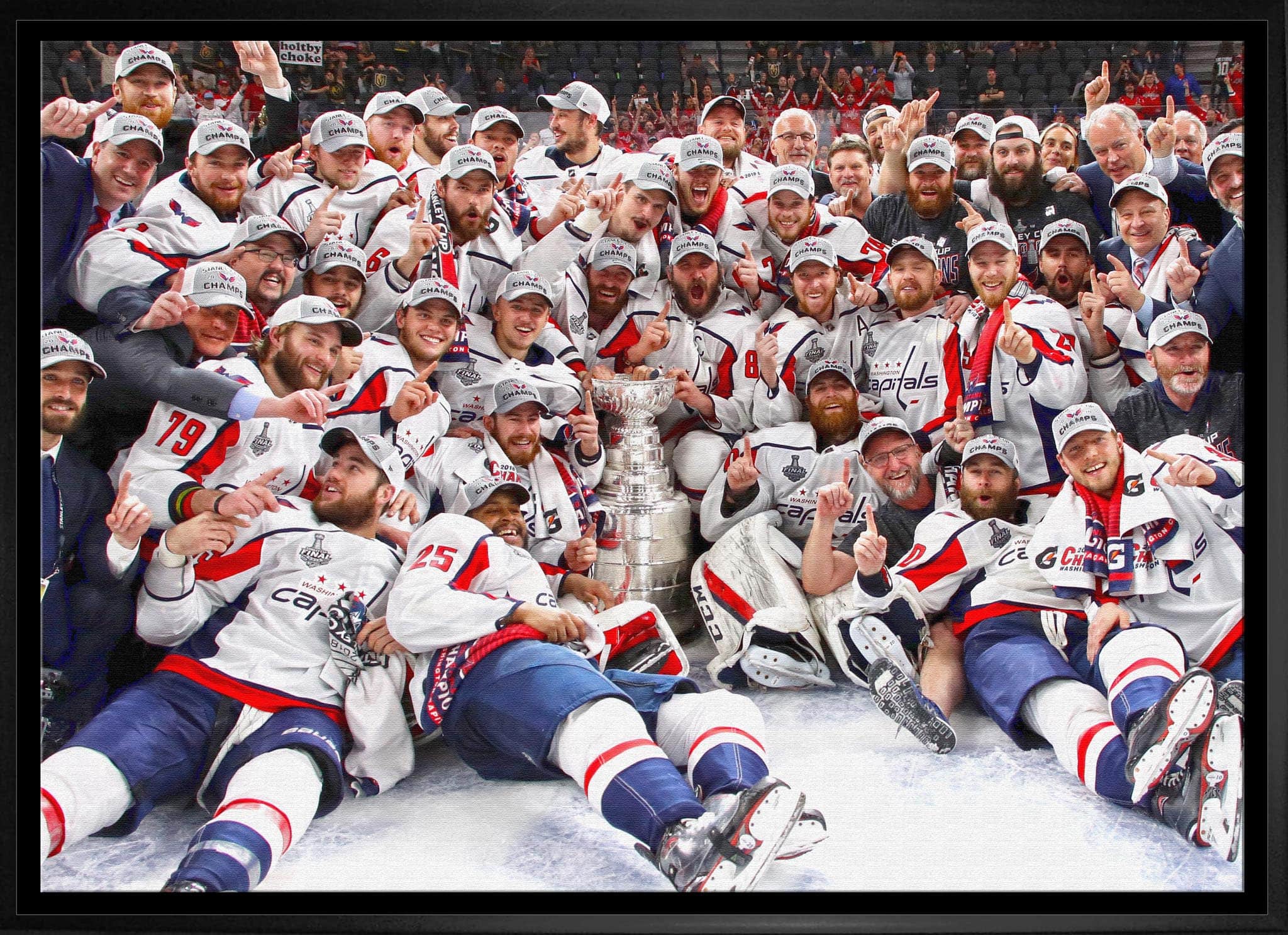 Washington Capitals 20" x 29" Framed Canvas 2018 Stanley Cup 31.5" x 22.5"