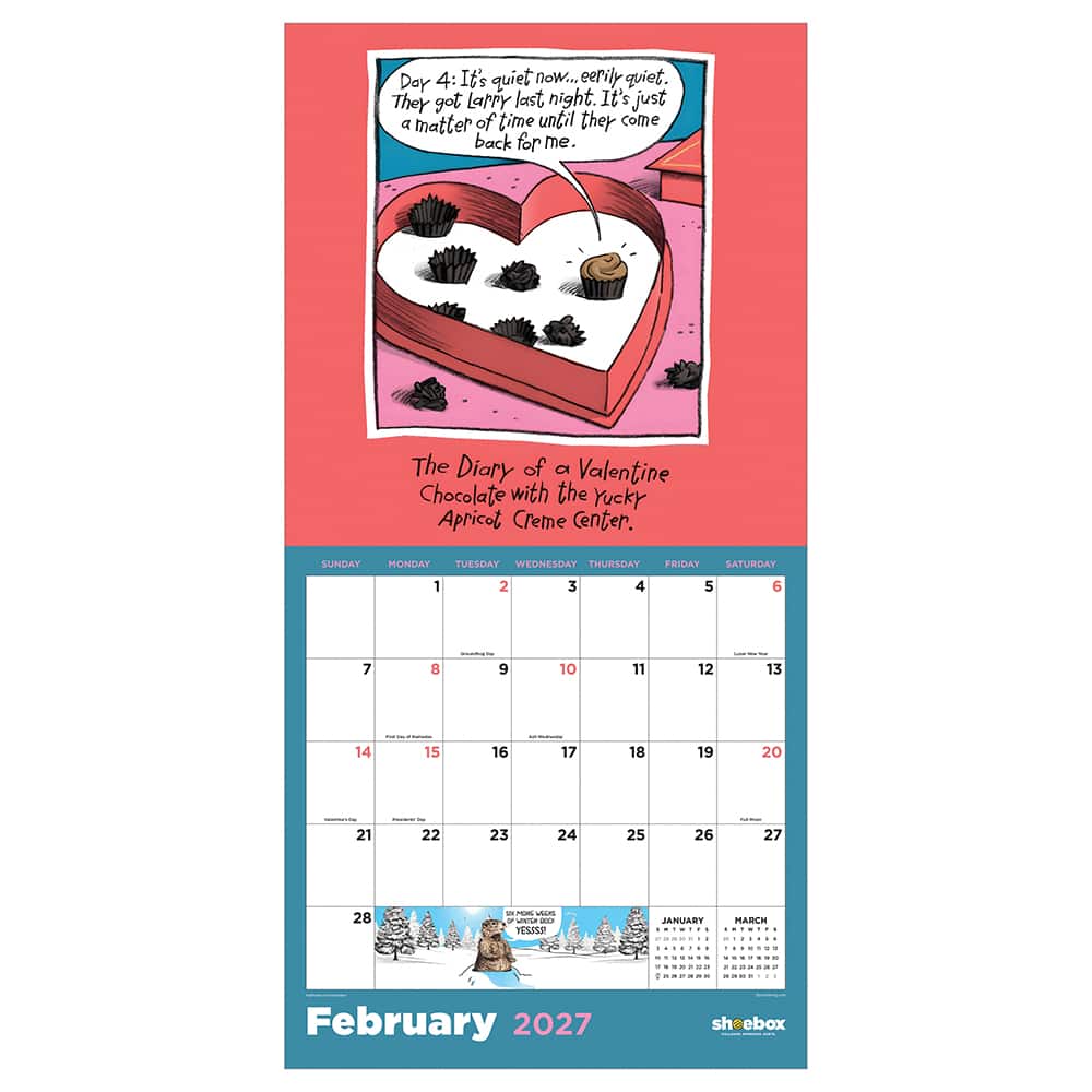 2027 Shoebox: Laugh Out Loud Wall Calendar