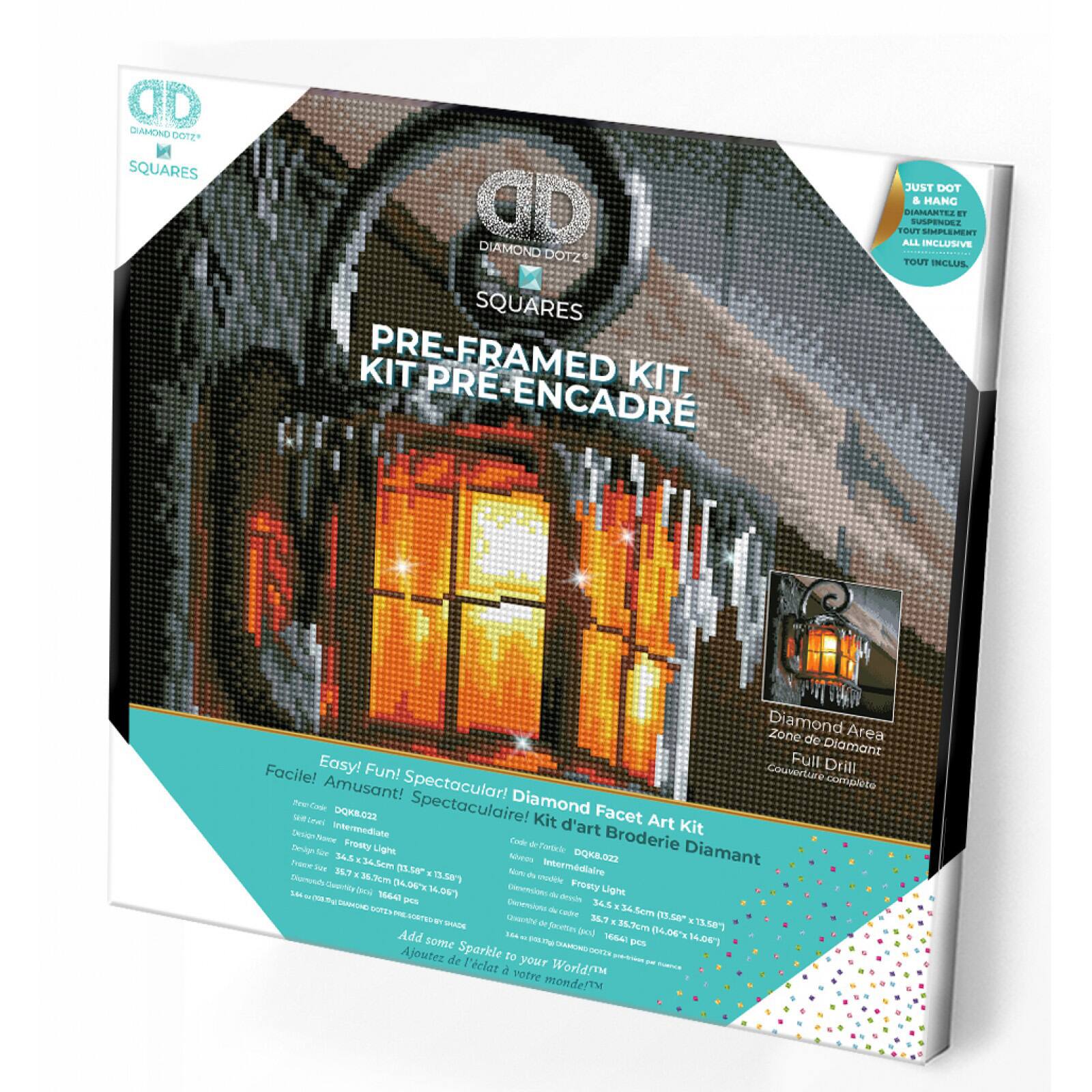 Diamond Dotz® Intermediate Frosty Light Pre-Framed Diamond Painting Kit