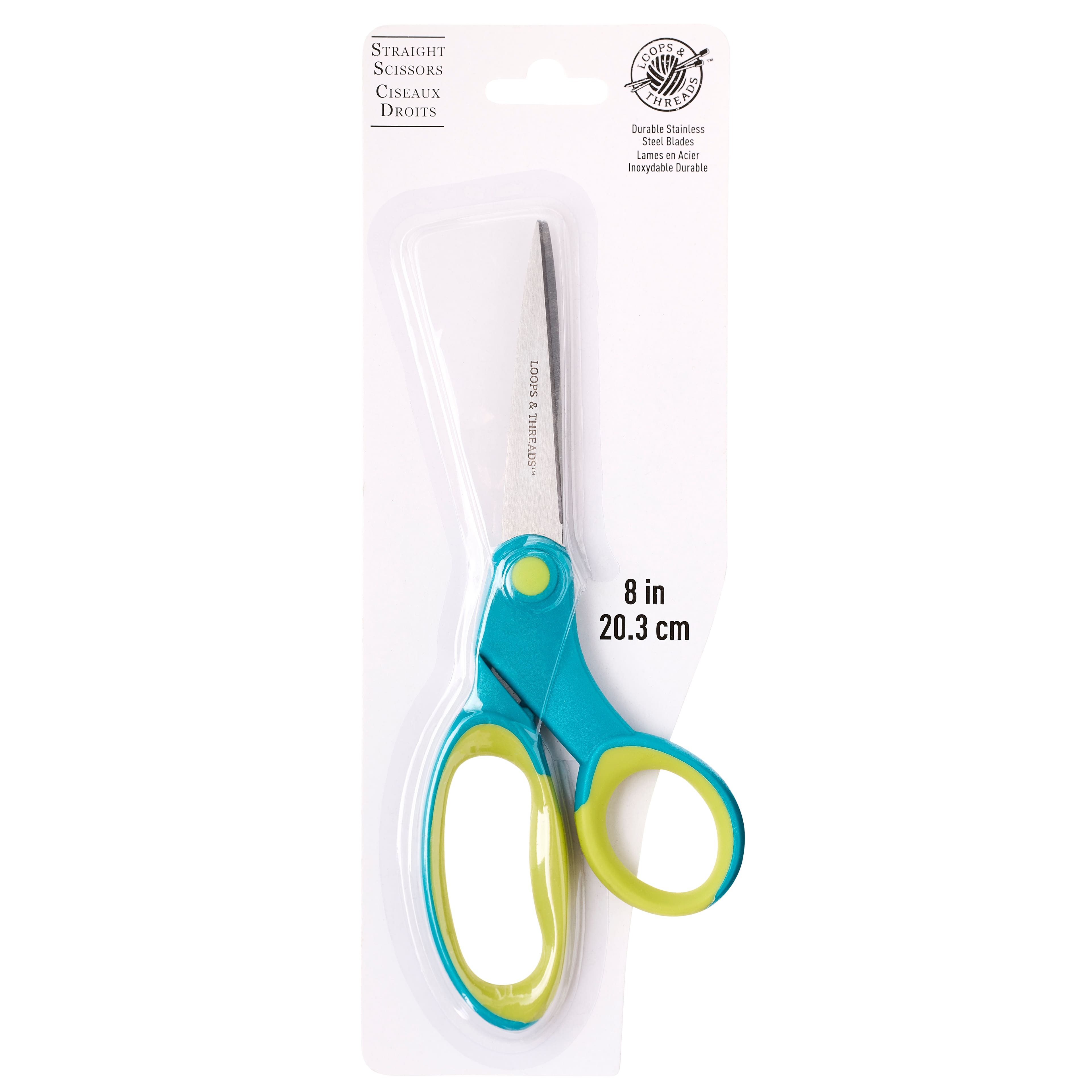 12 Pack: 8" Straight Scissors by Loops & Threads™